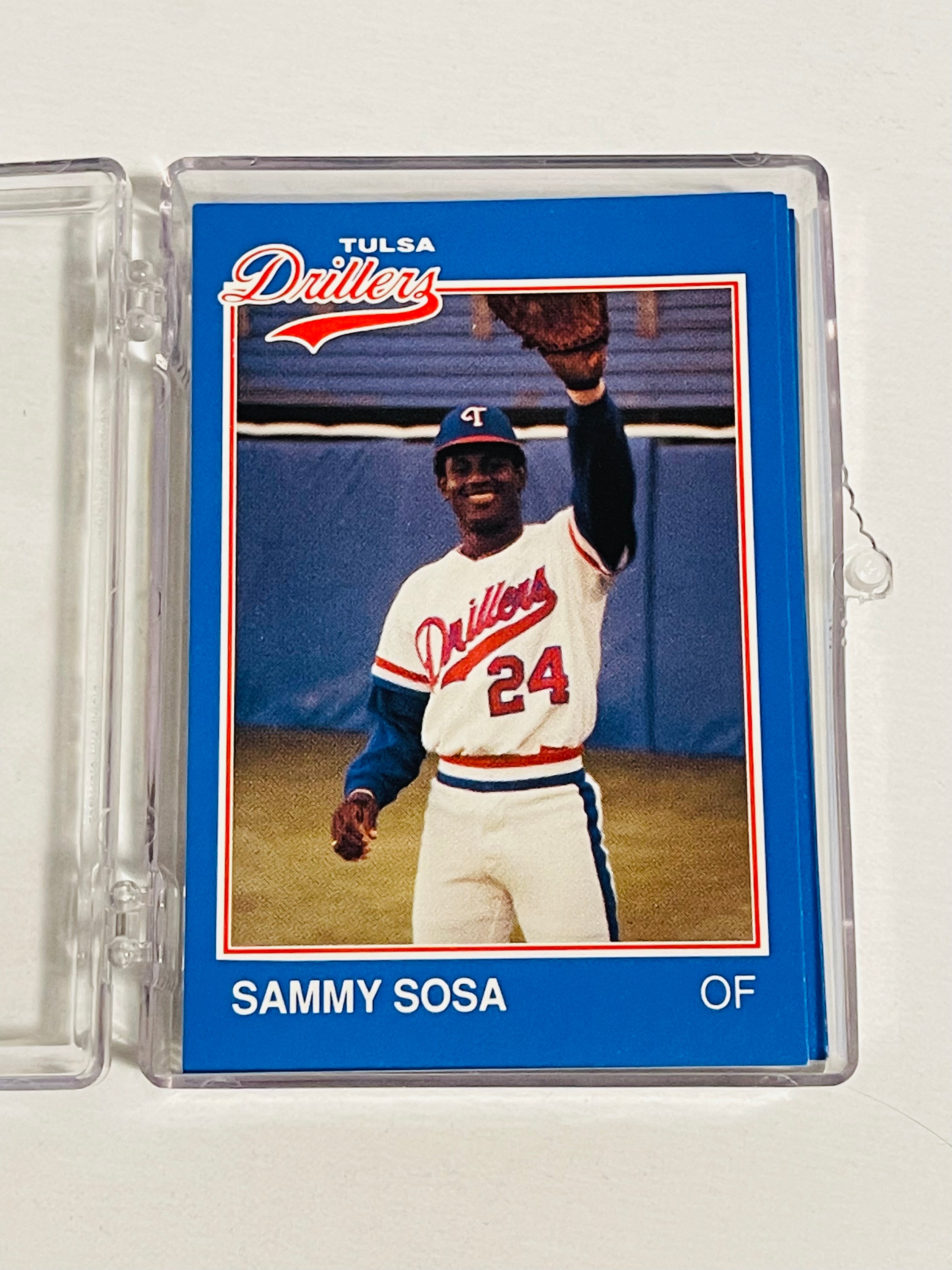 Sammy Sosa Tulsa Drillers rare minor league baseball set 1989