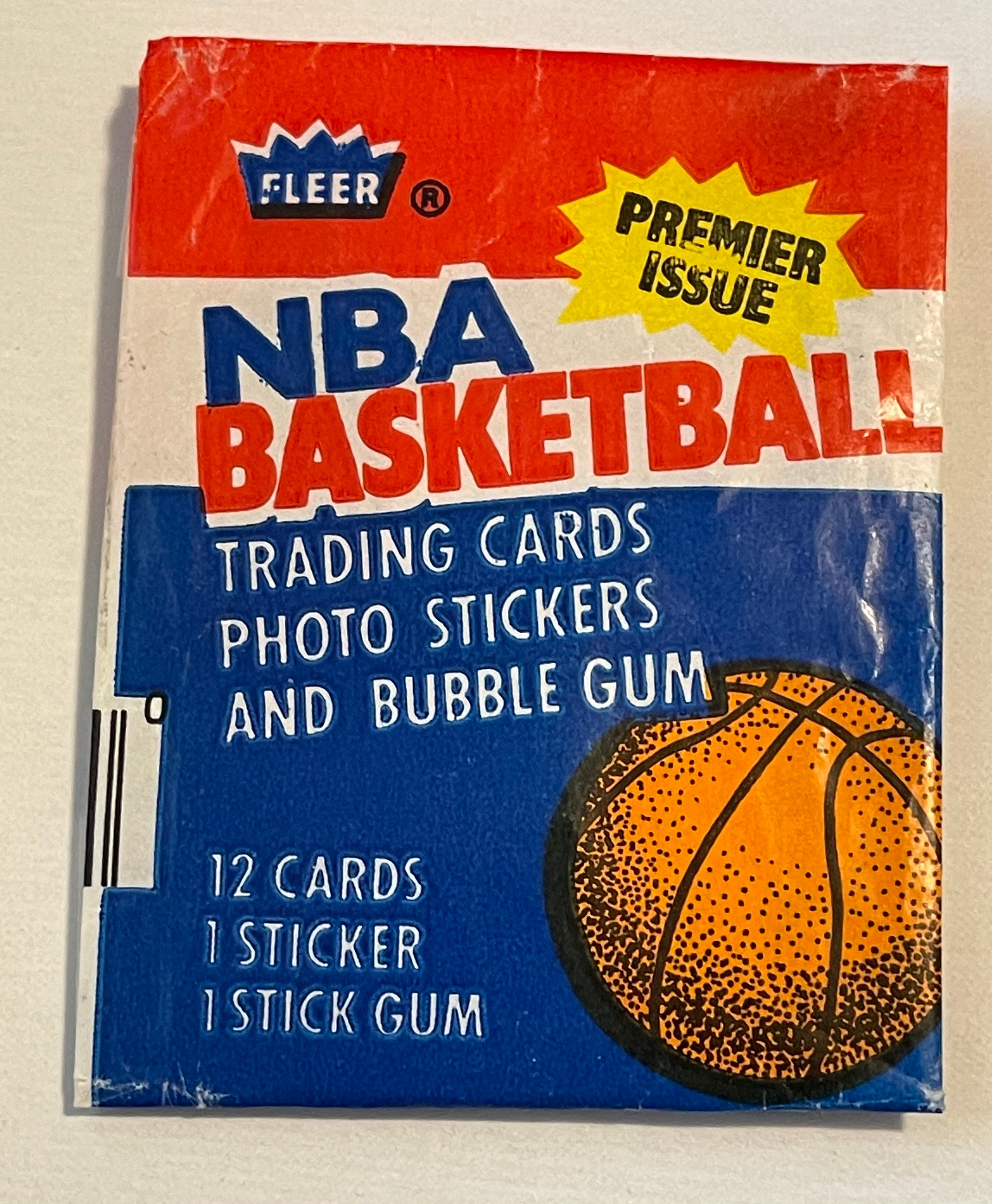 1986 Fleer Basketball rare vintage wrapper