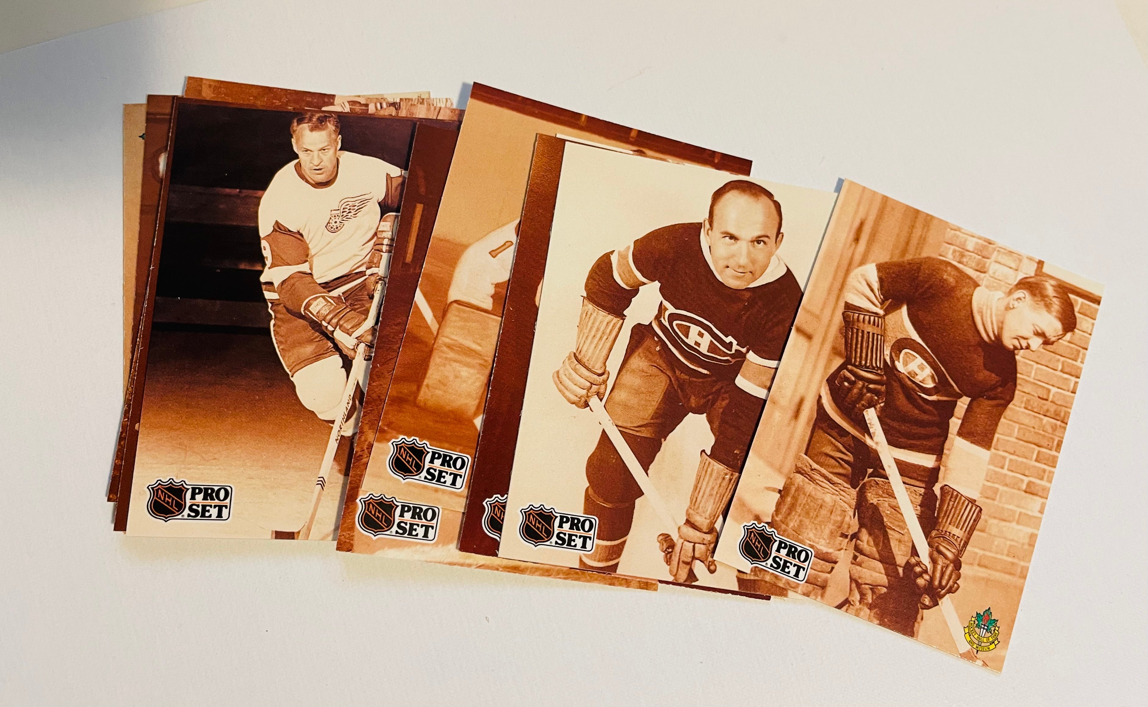 NHL Hockey Hall of Fame rare limited issue dinner card set 1990s
