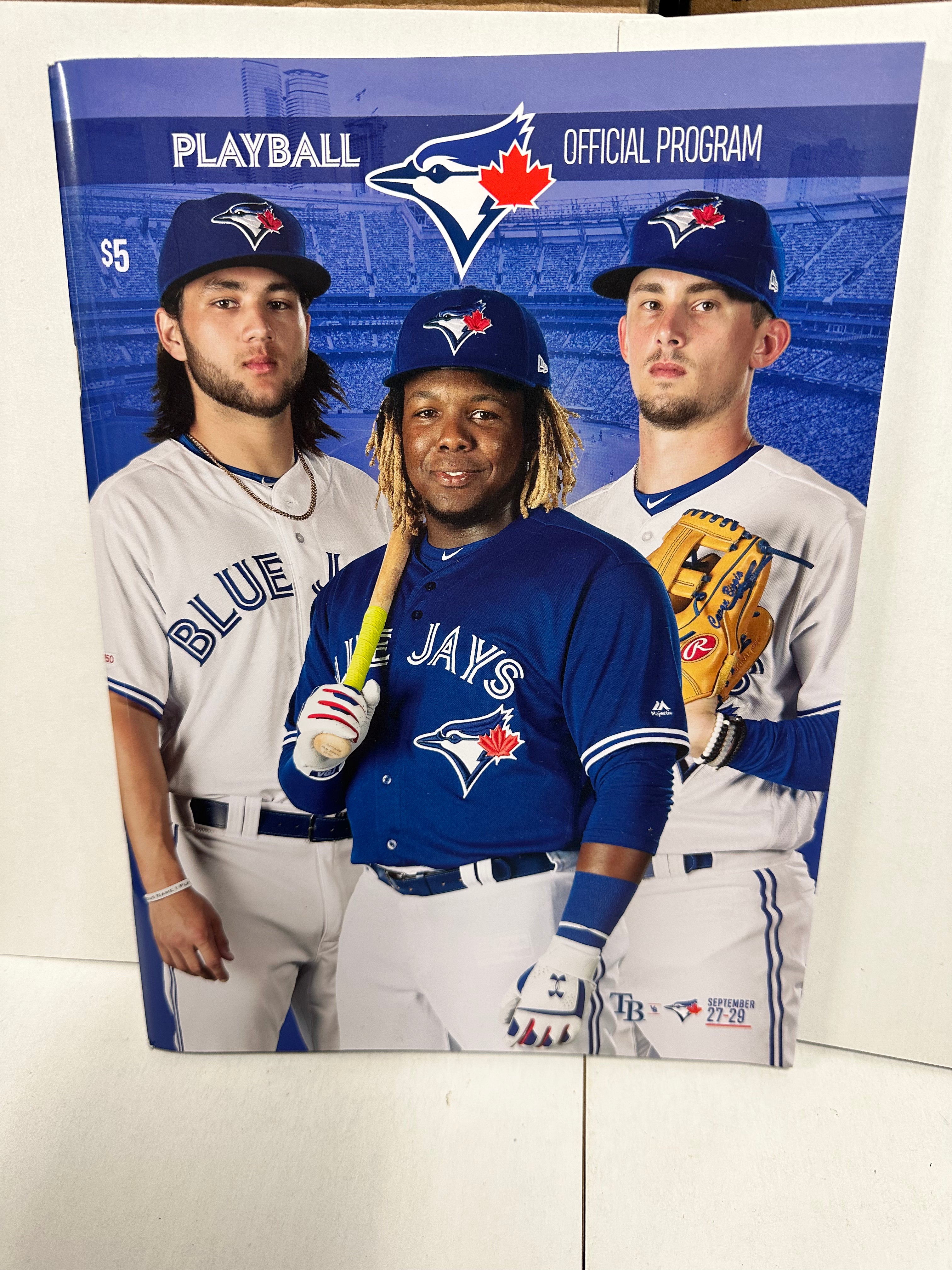 Toronto Blue Jays original baseball game program Sept.2019
