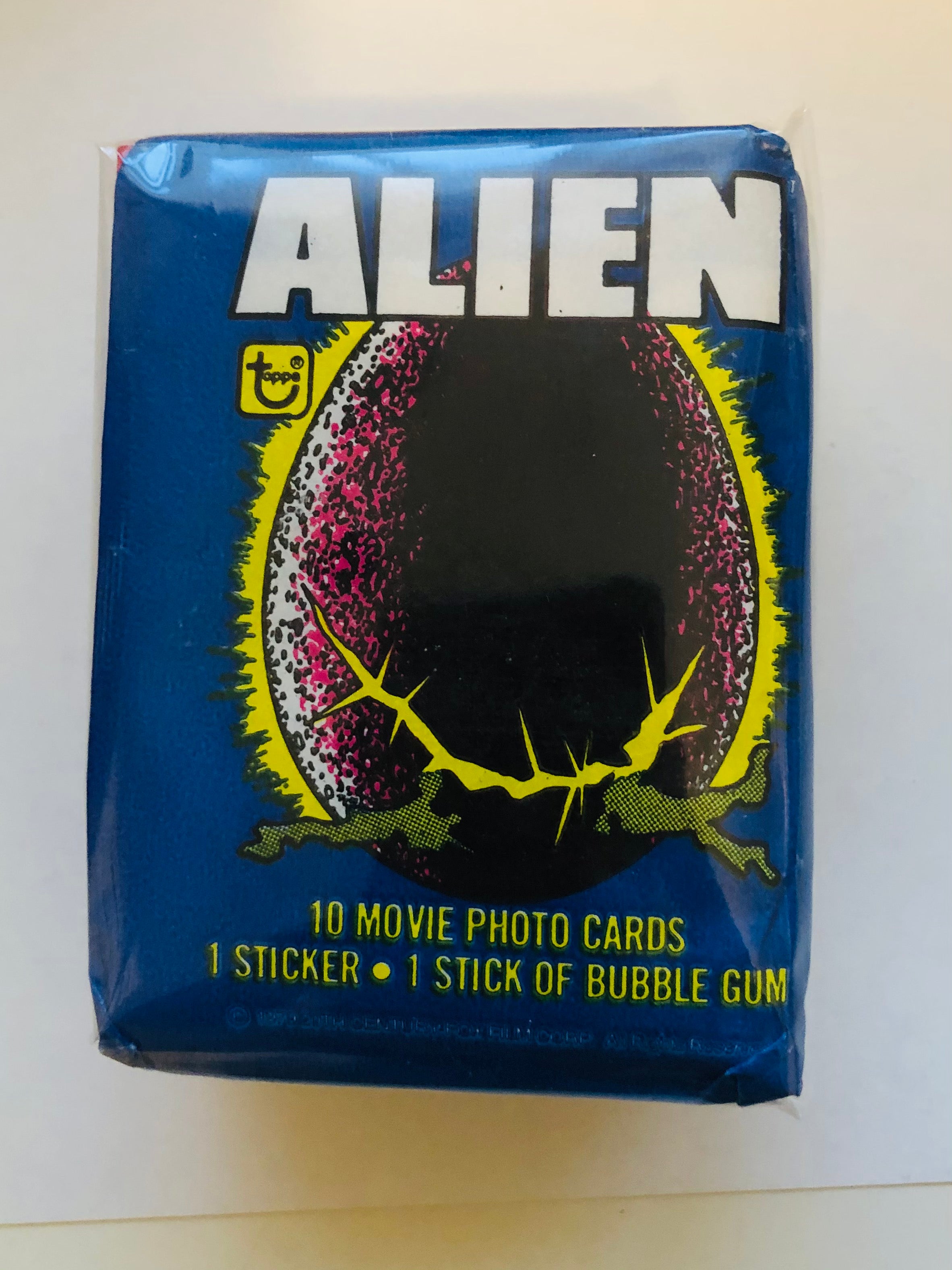 Alien Topps first movie cards and stickers set 1979