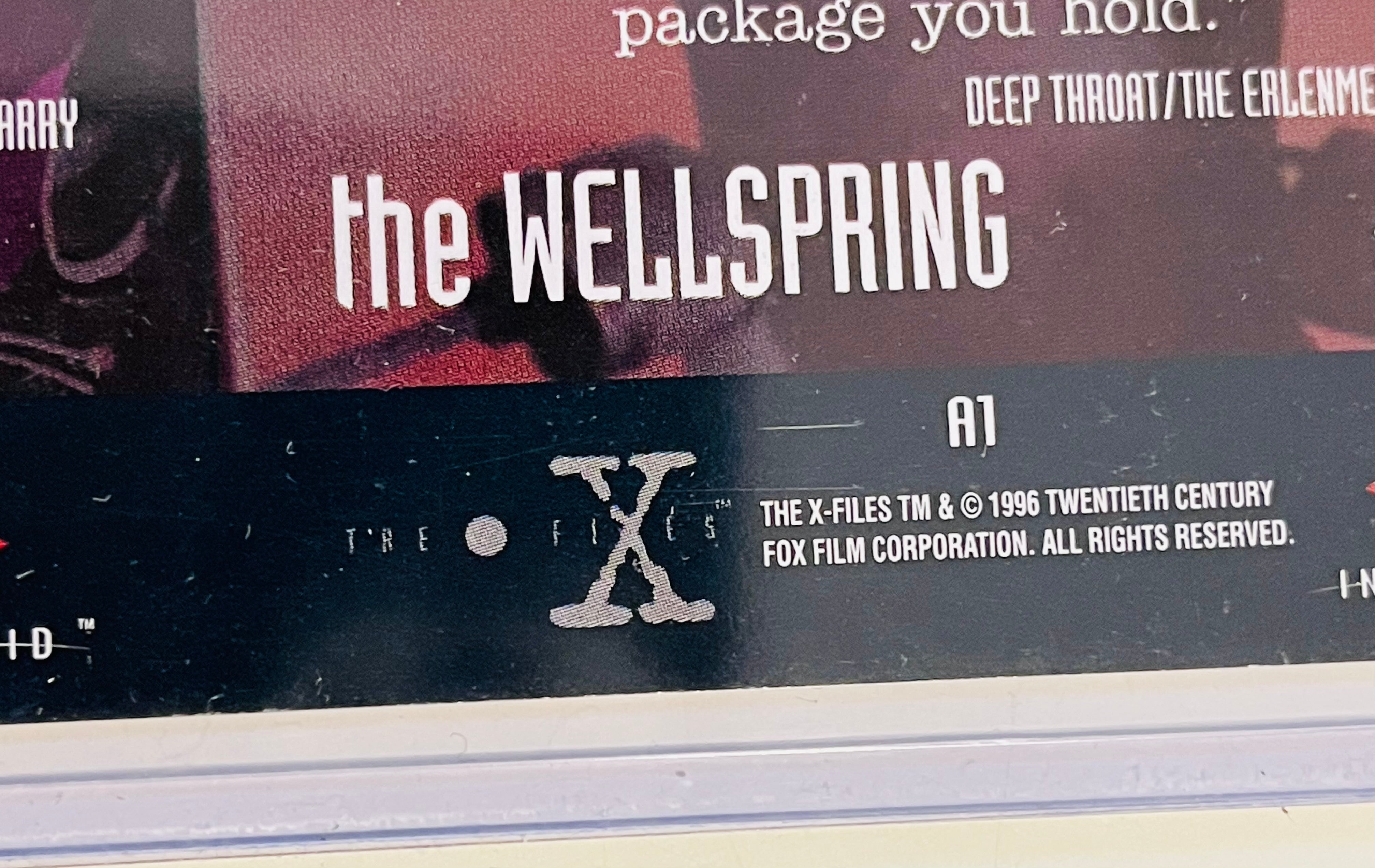 X-Files TV show Australia insert cards set uncut sheet 1996