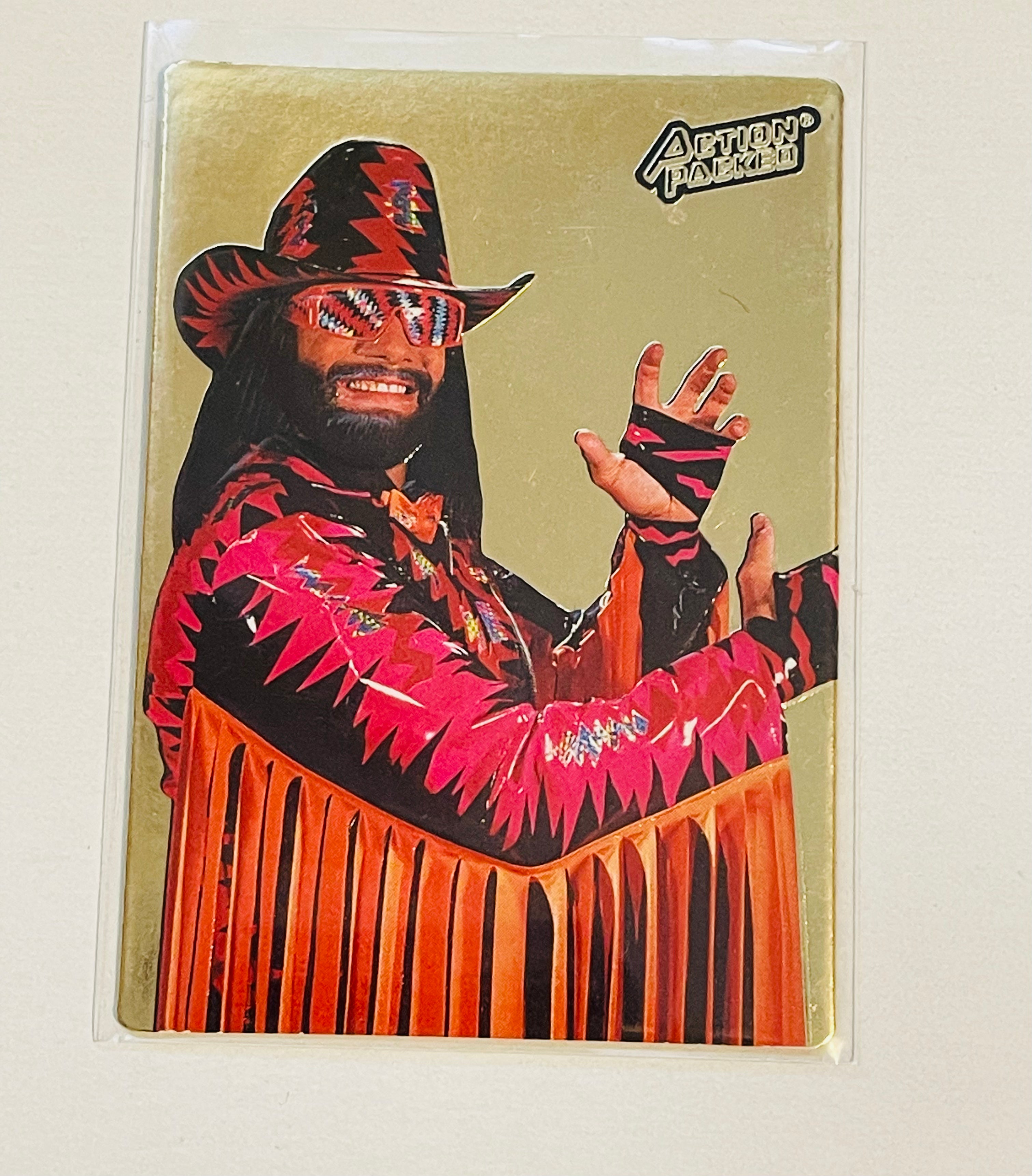 WWF Wrestling Action Packed Macho Man promo card 1994