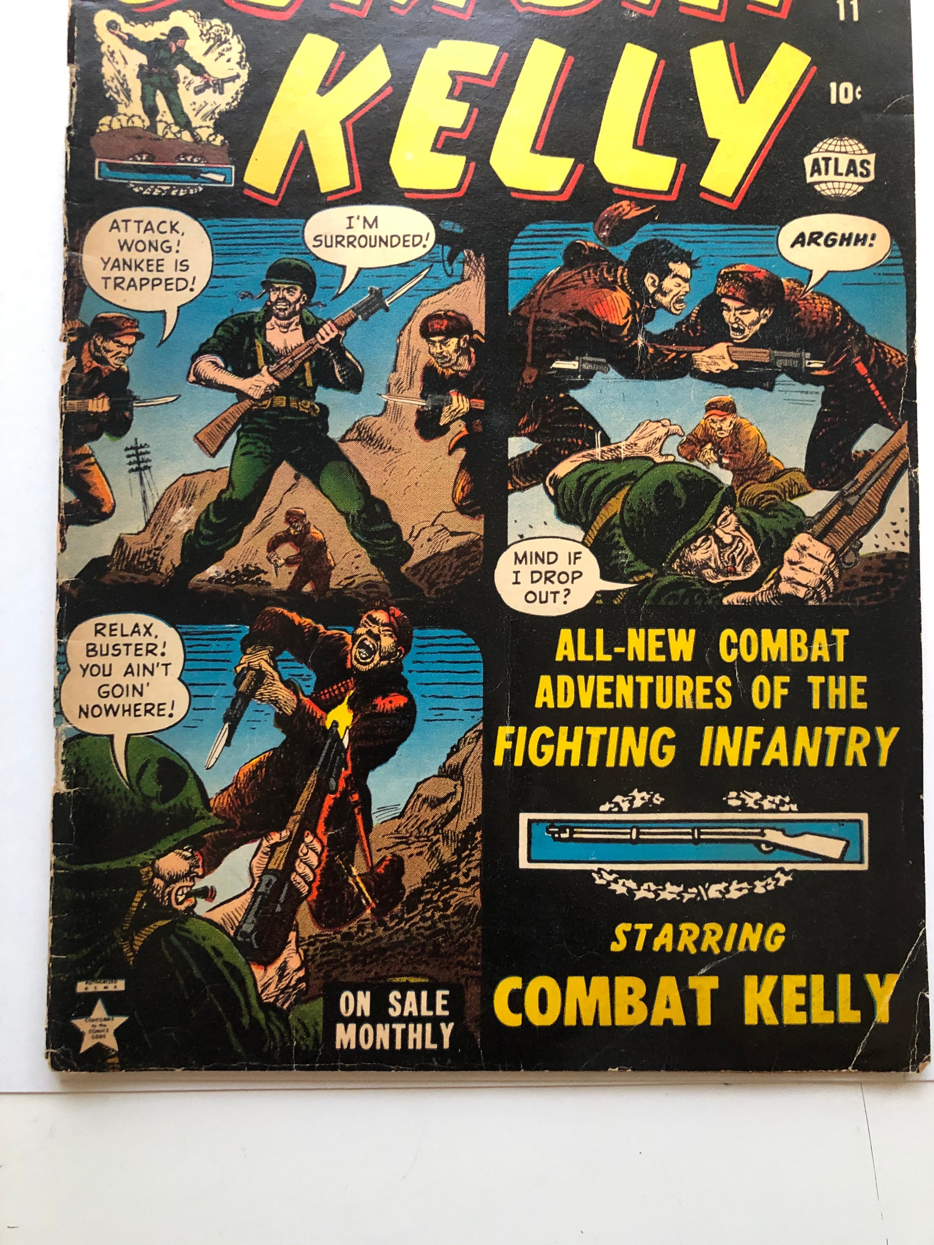 1952 Combat Kelly war rare comic book