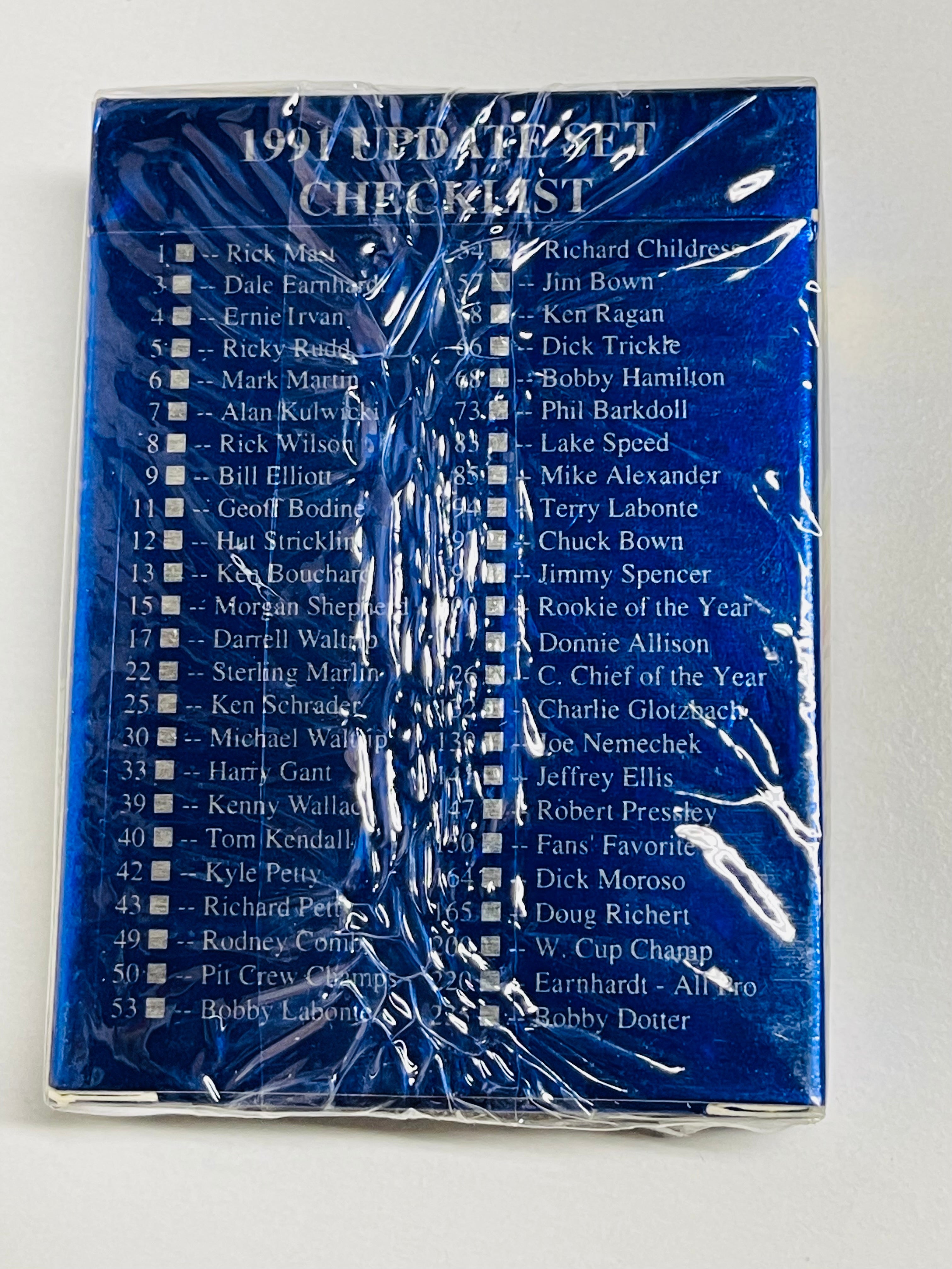 NASCAR Racing Maxx factory sealed update set 1991