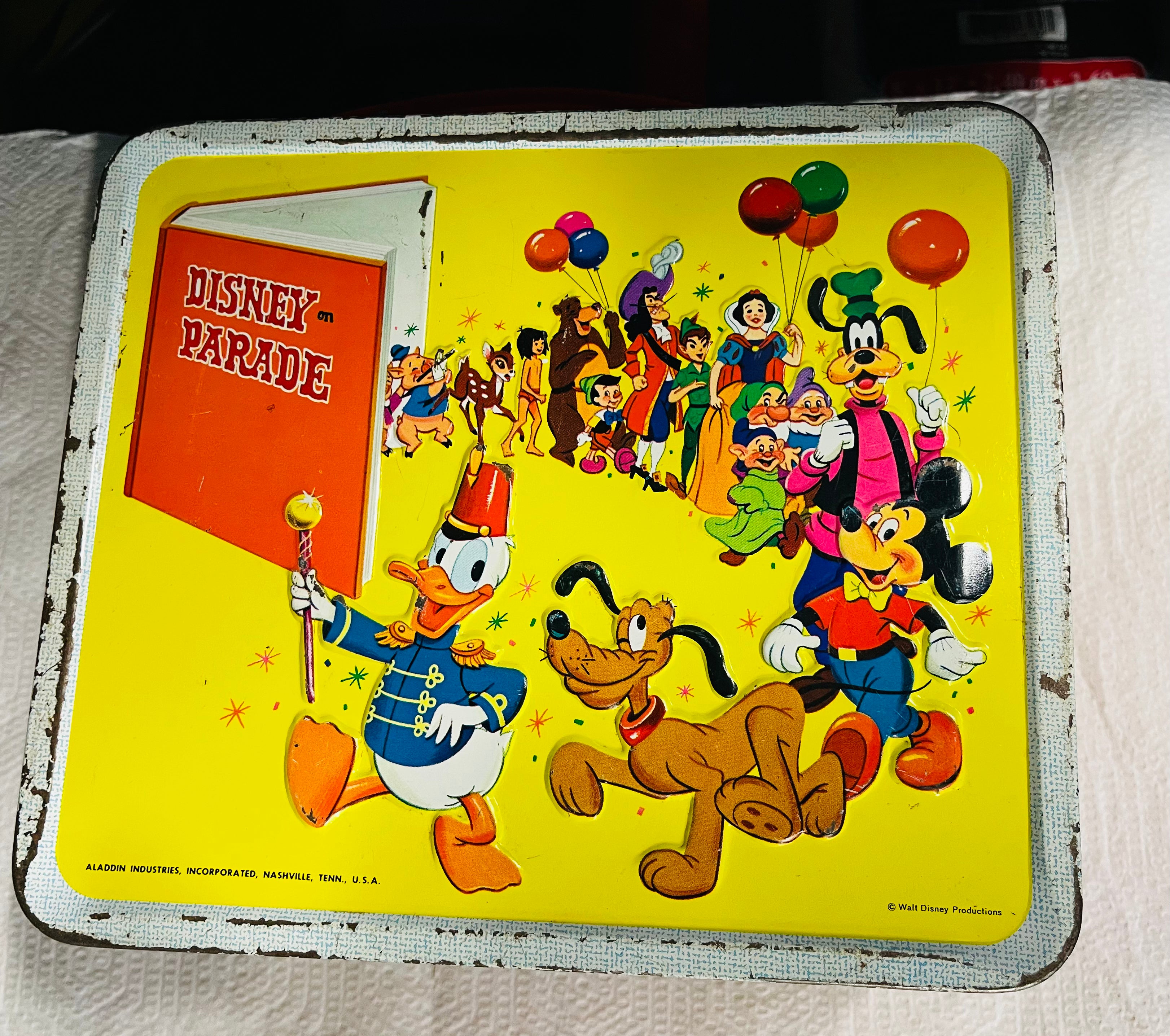 Disney on Parade lunch box with Thermos 1960s