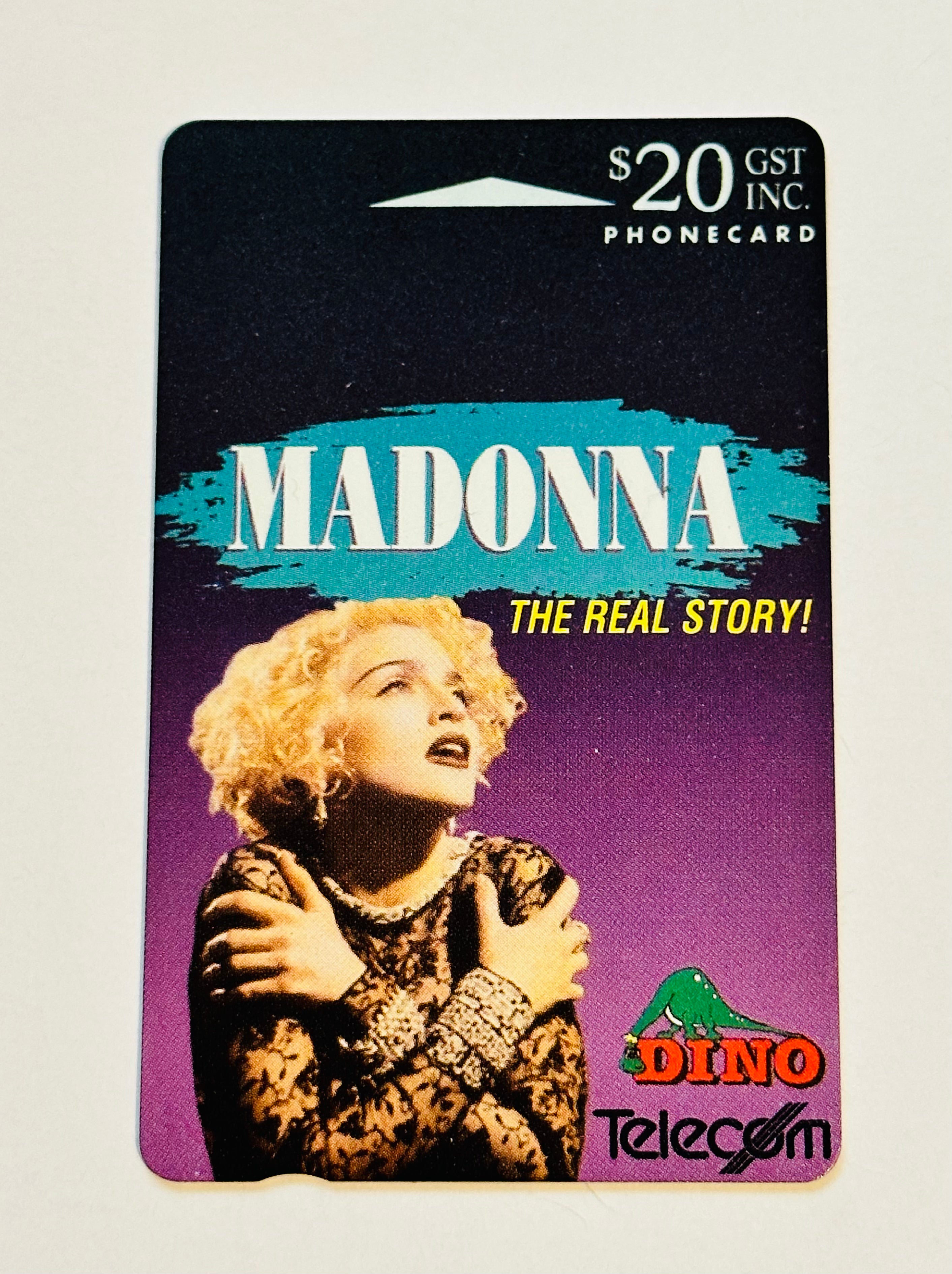 rare phone cards Madonna rare Dino Europe Telecom phone card 1991