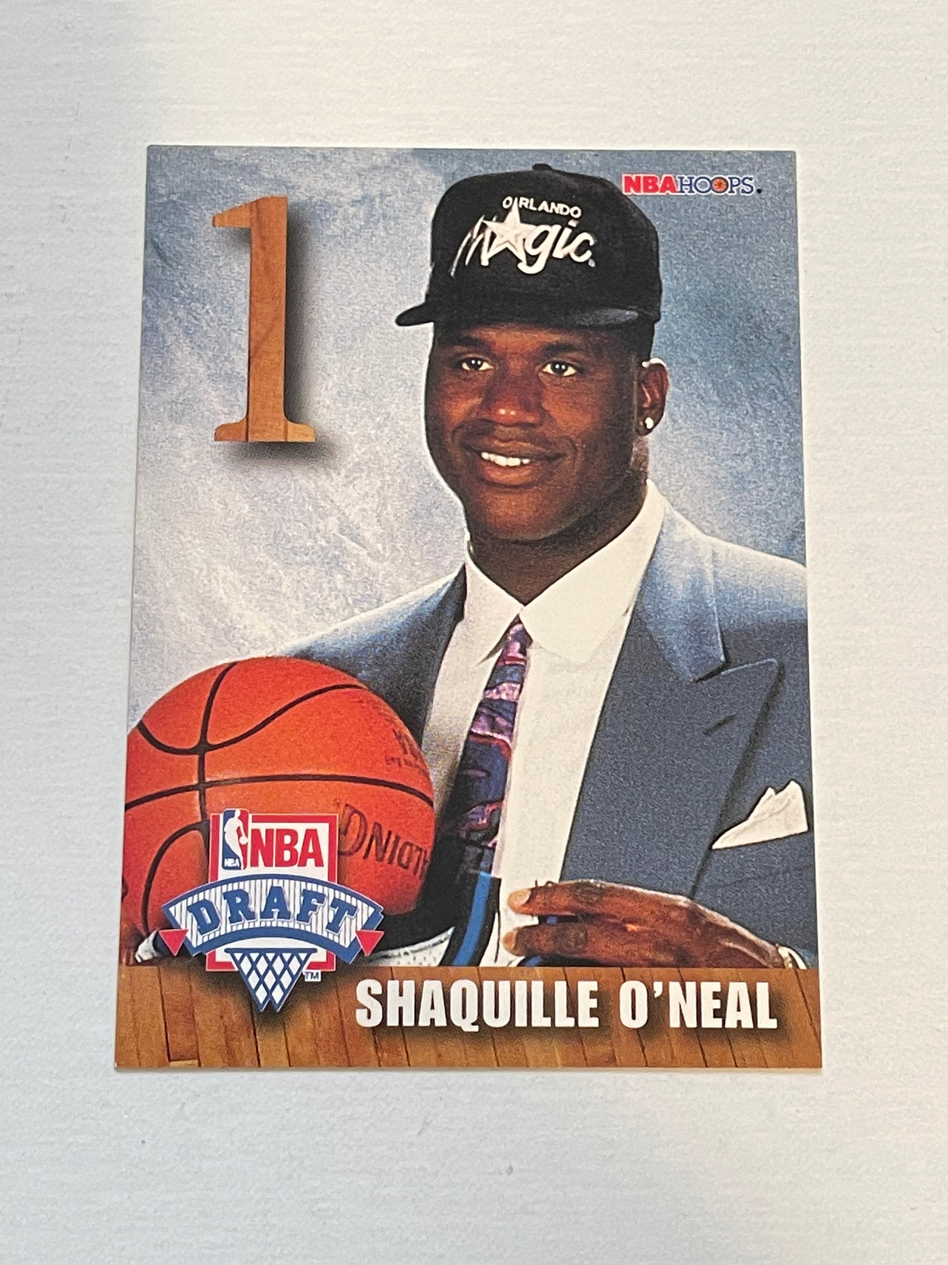 Shaq O'Neal rare Hoops draft redemption basketball rookie card 1992-93 Shaq O'Neal rare Hoops draft redemption basketball rookie card 1992-93