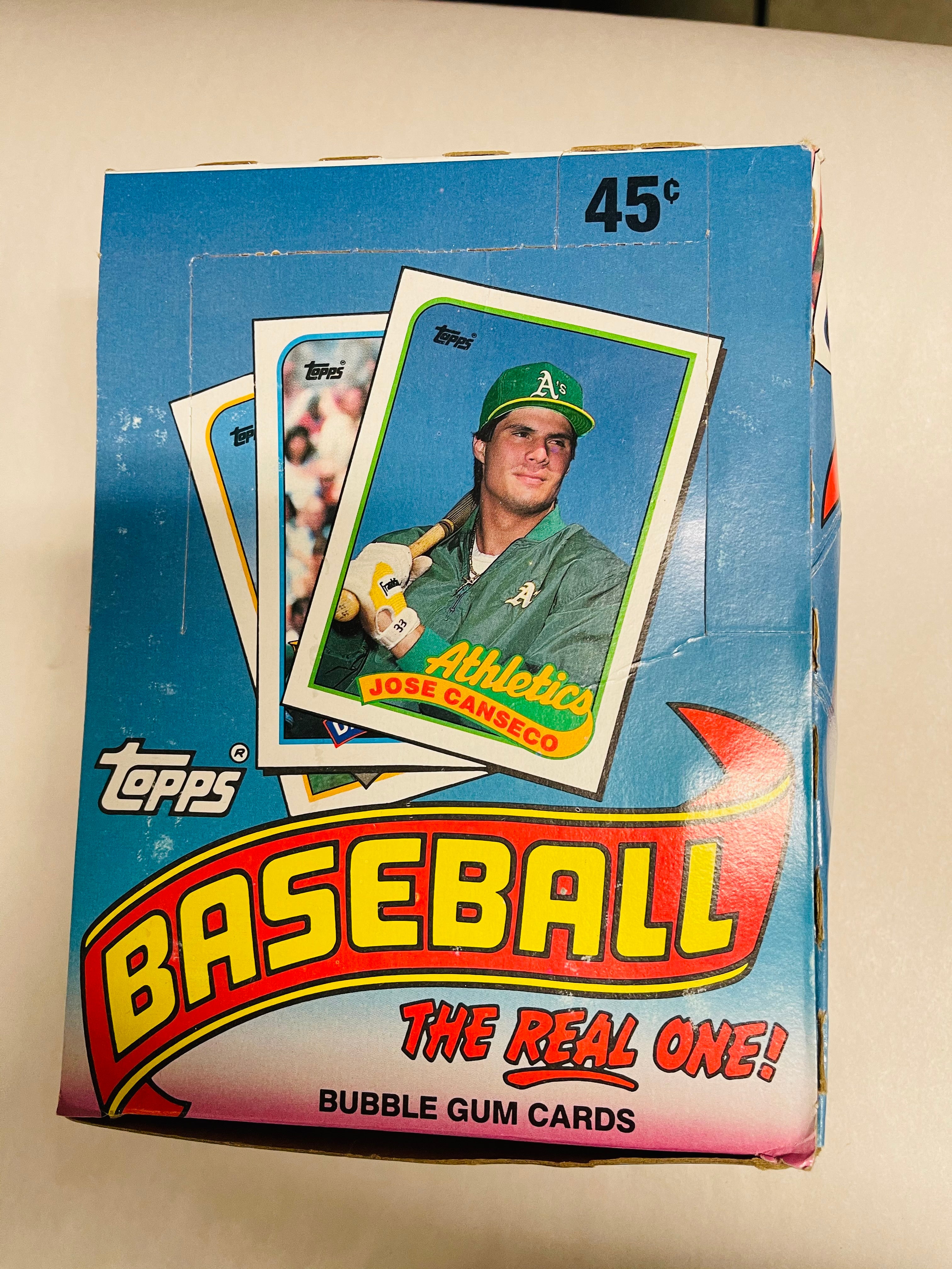 Topps baseball cards 36 packs box from 1989