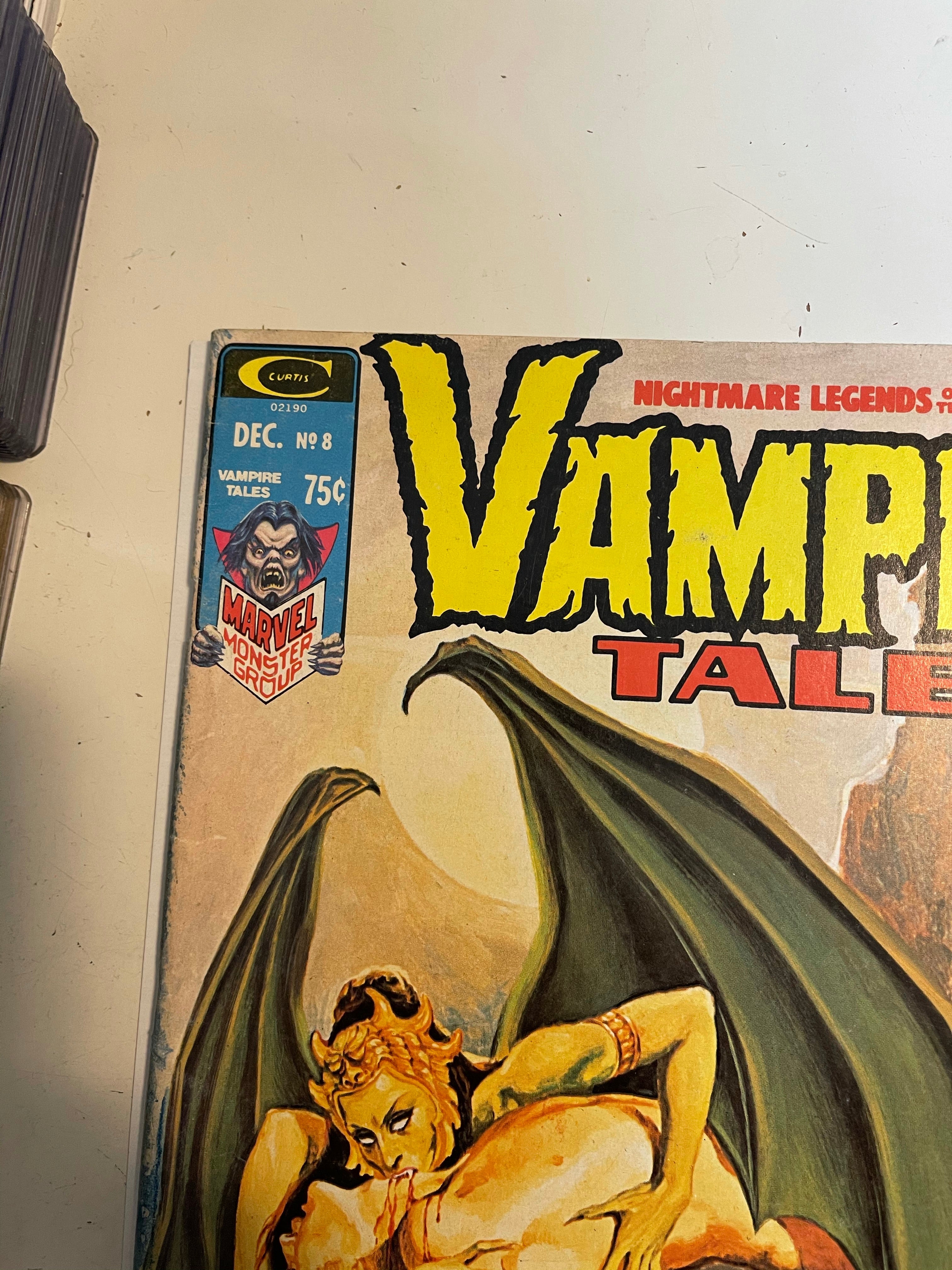 Vampire Tales #8 first Solo Blade story comic magazine 1974
