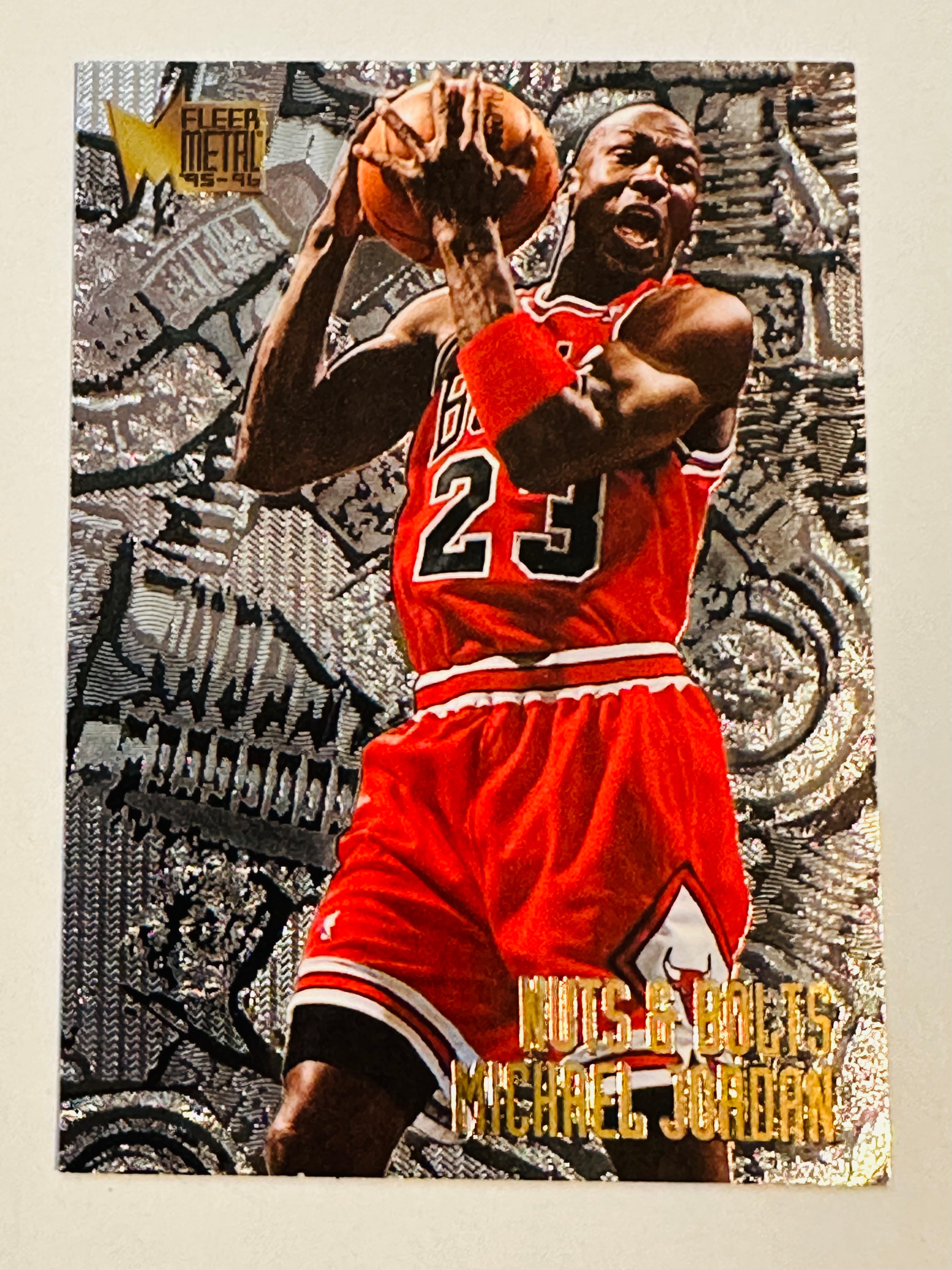 Michael Jordan Fleer metal high grade basketball card 1996