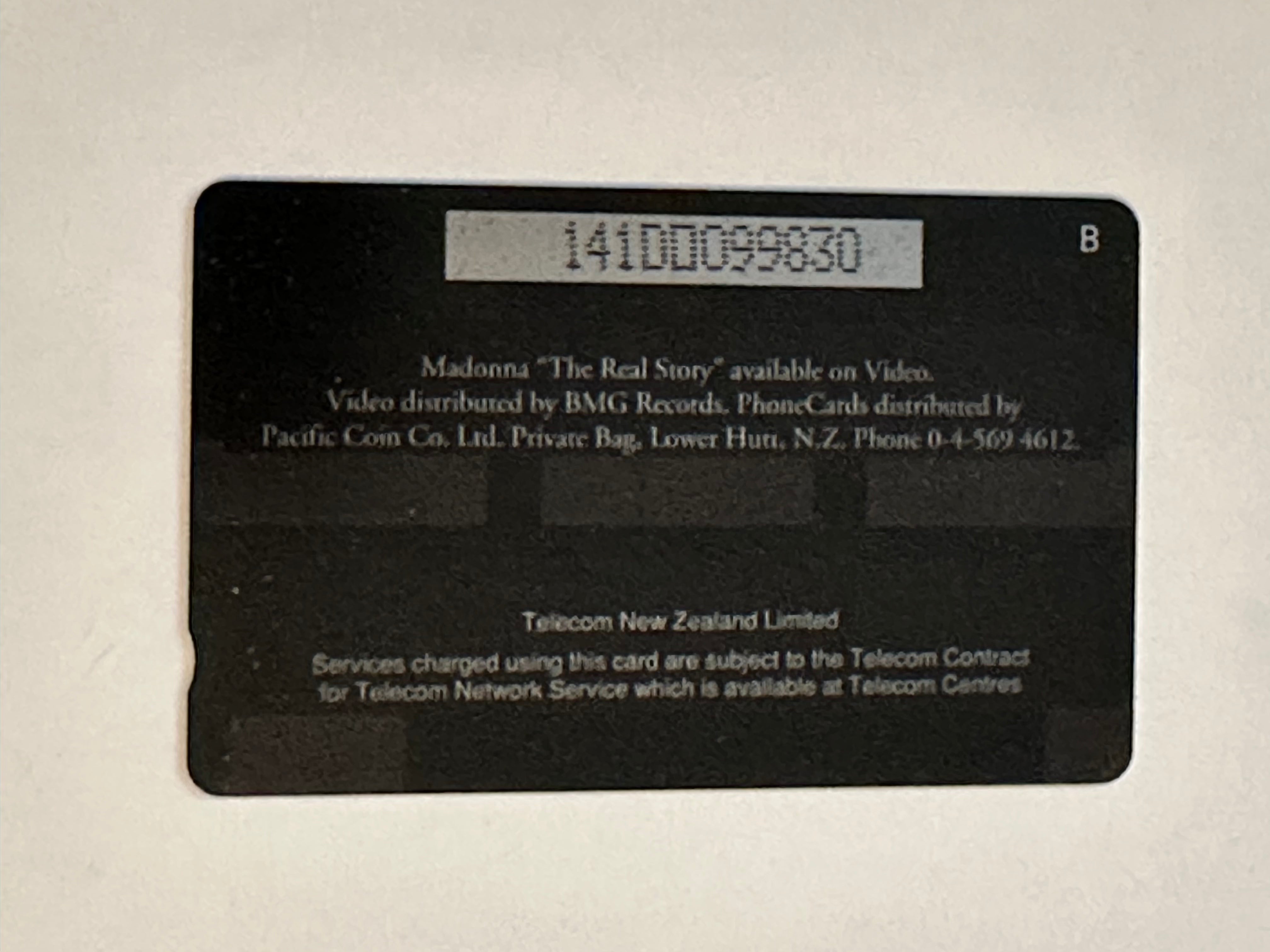 Madonna rare Dino Telecom phone card 1991