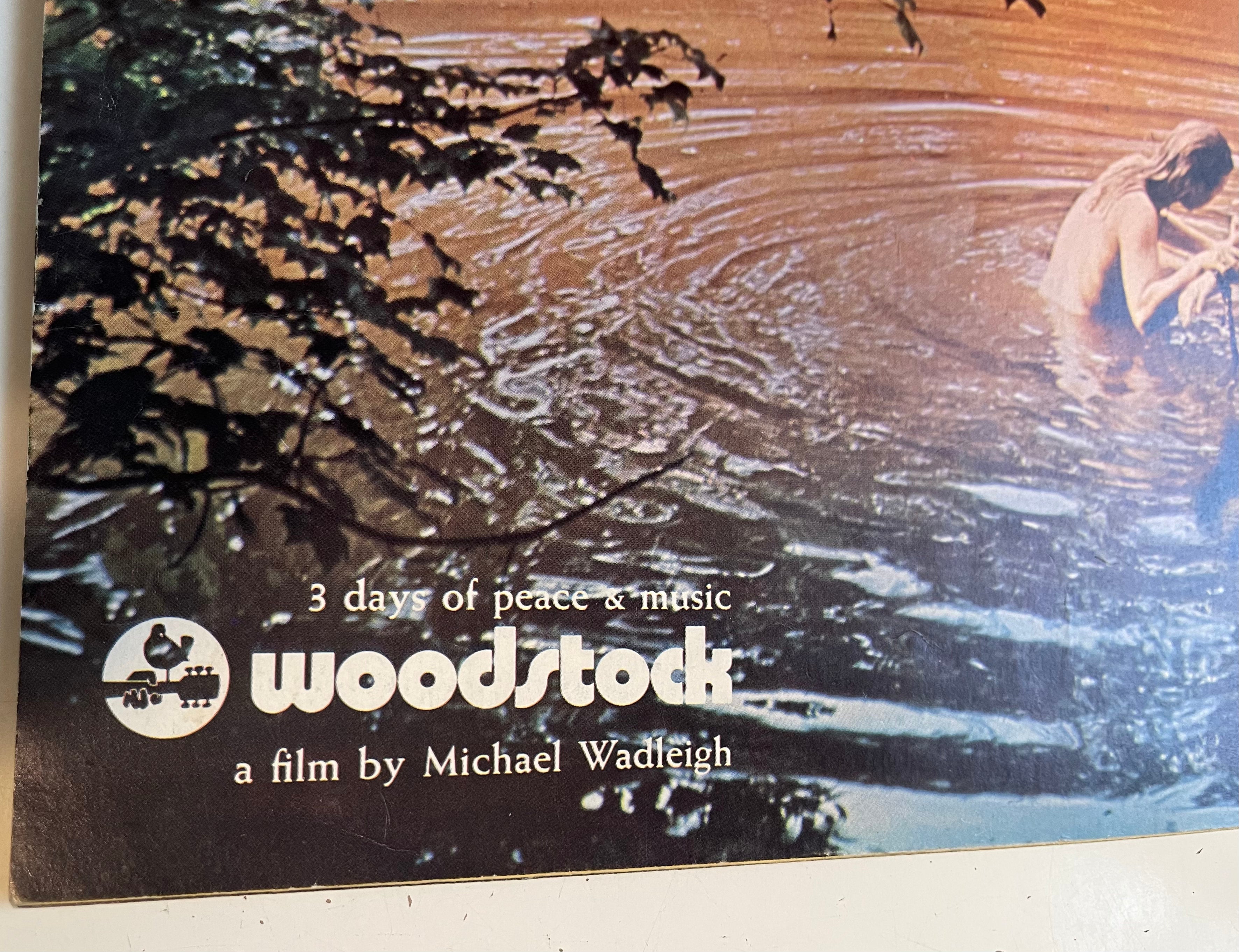 Woodstock movie vintage booklet 1960-70