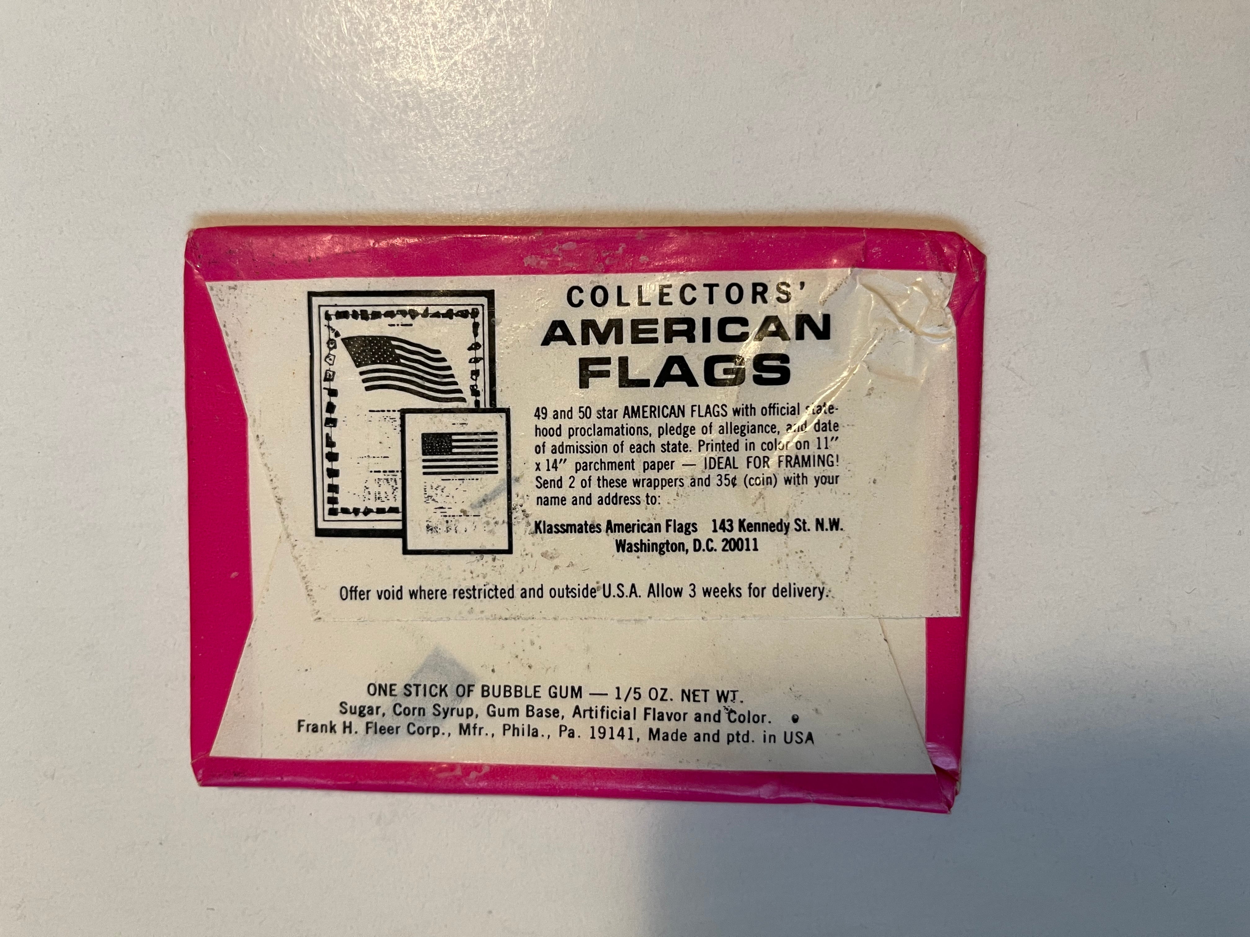 1968 Fleer My Kookie Klassmates stickers pack