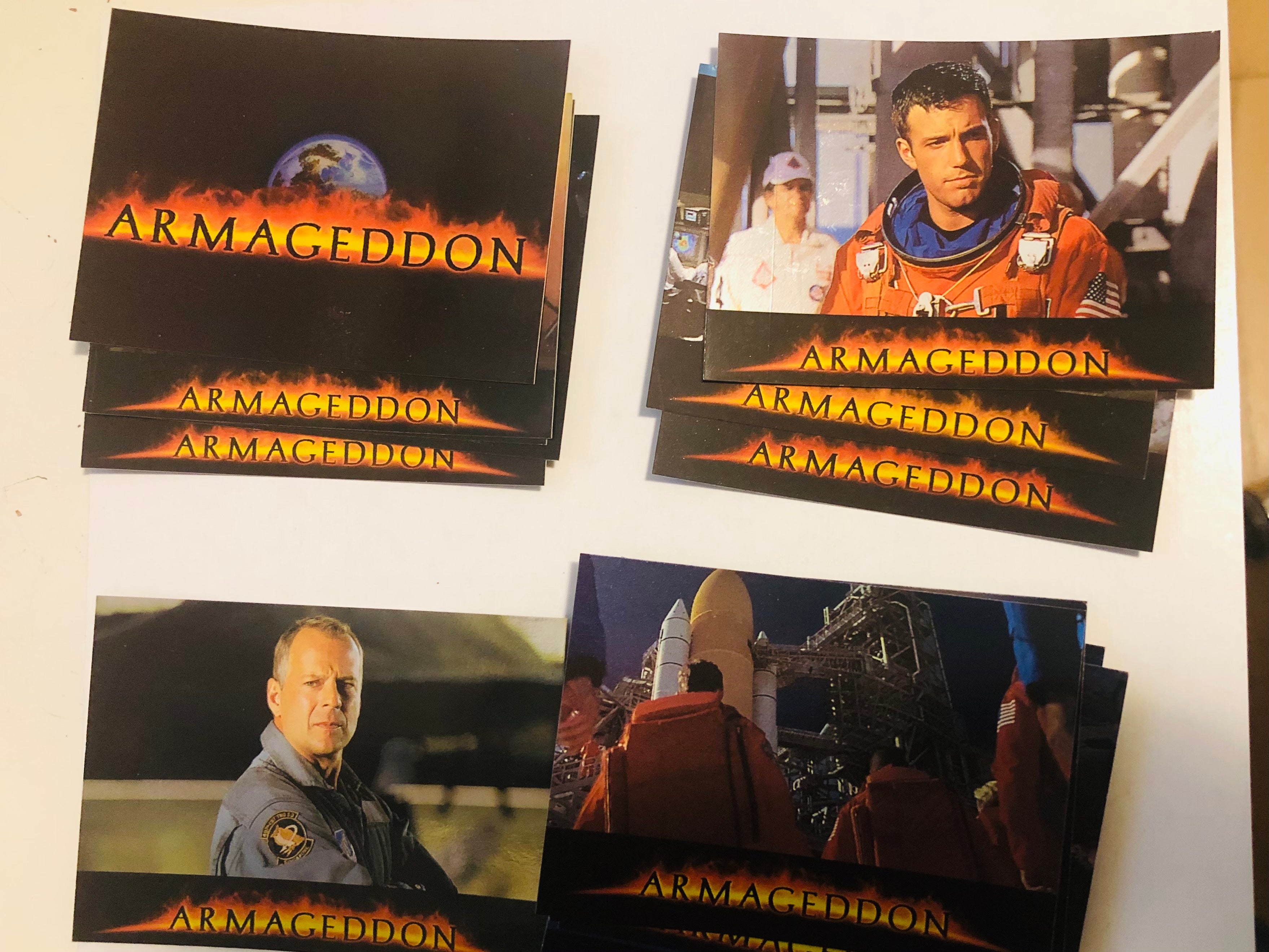 Armageddon movie rare limited issued foil cards set