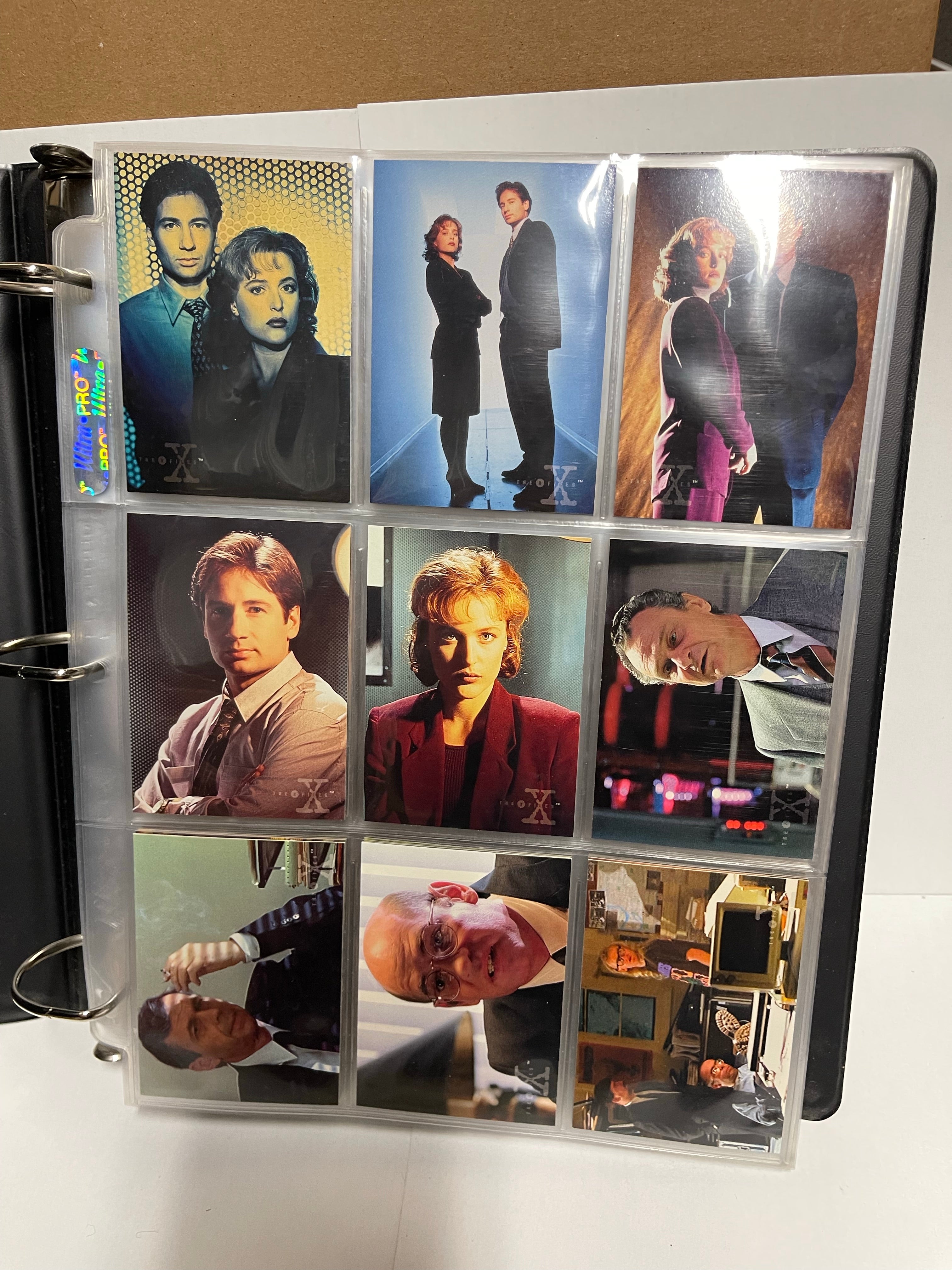 X-Files series 1,2 and 3 cards sets in binder