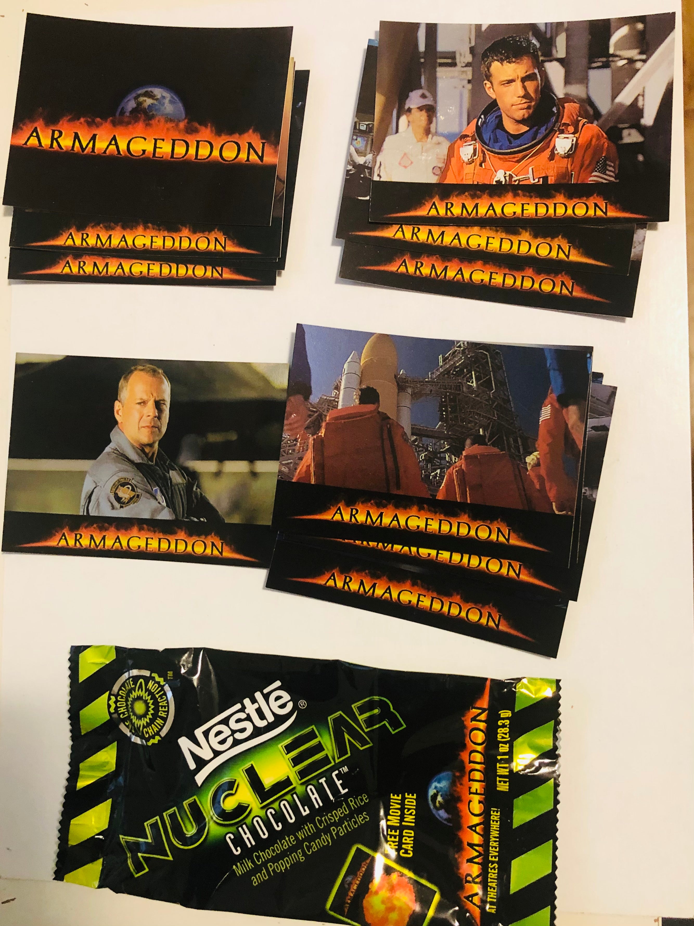 Armageddon movie rare limited issued foil cards set