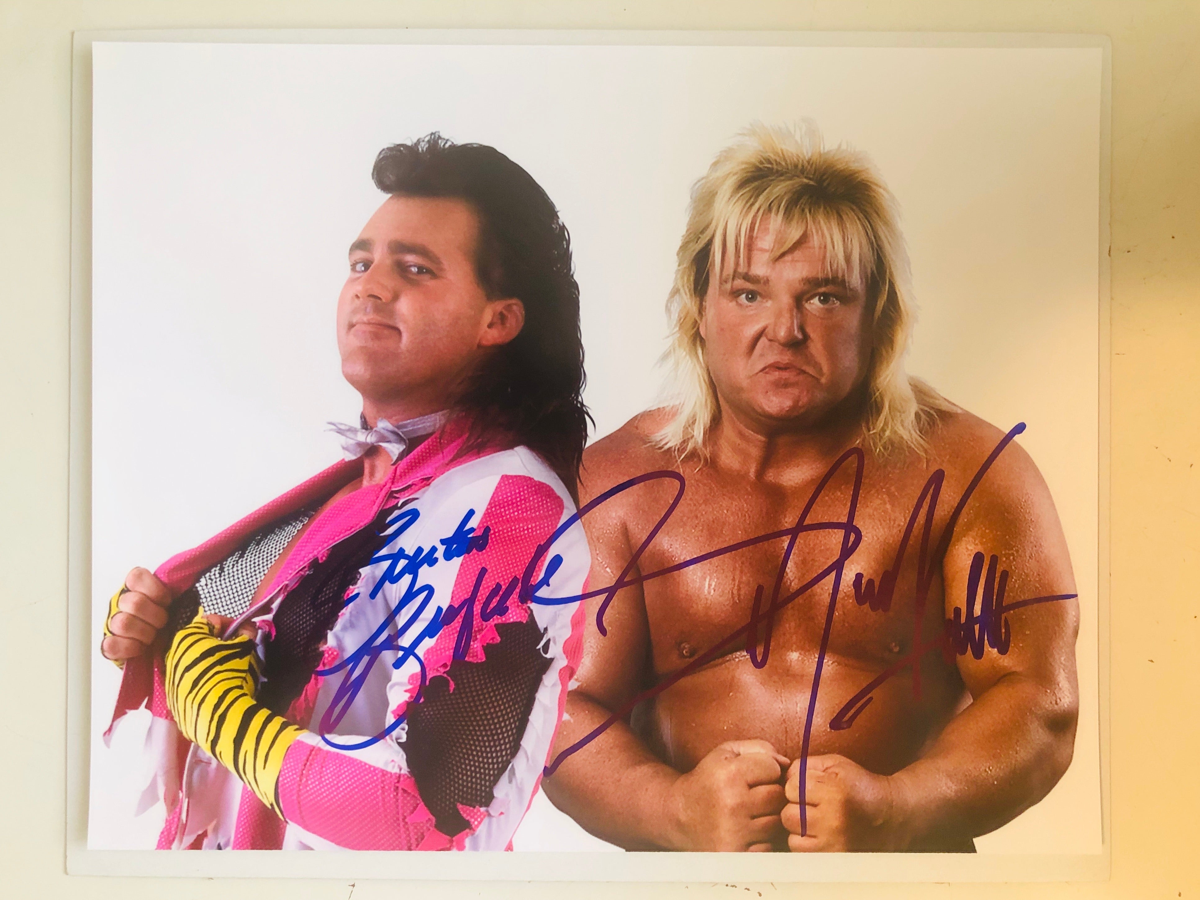 Wrestling Brutus the Barber Beefcake & Greg Valentine autograph with COA