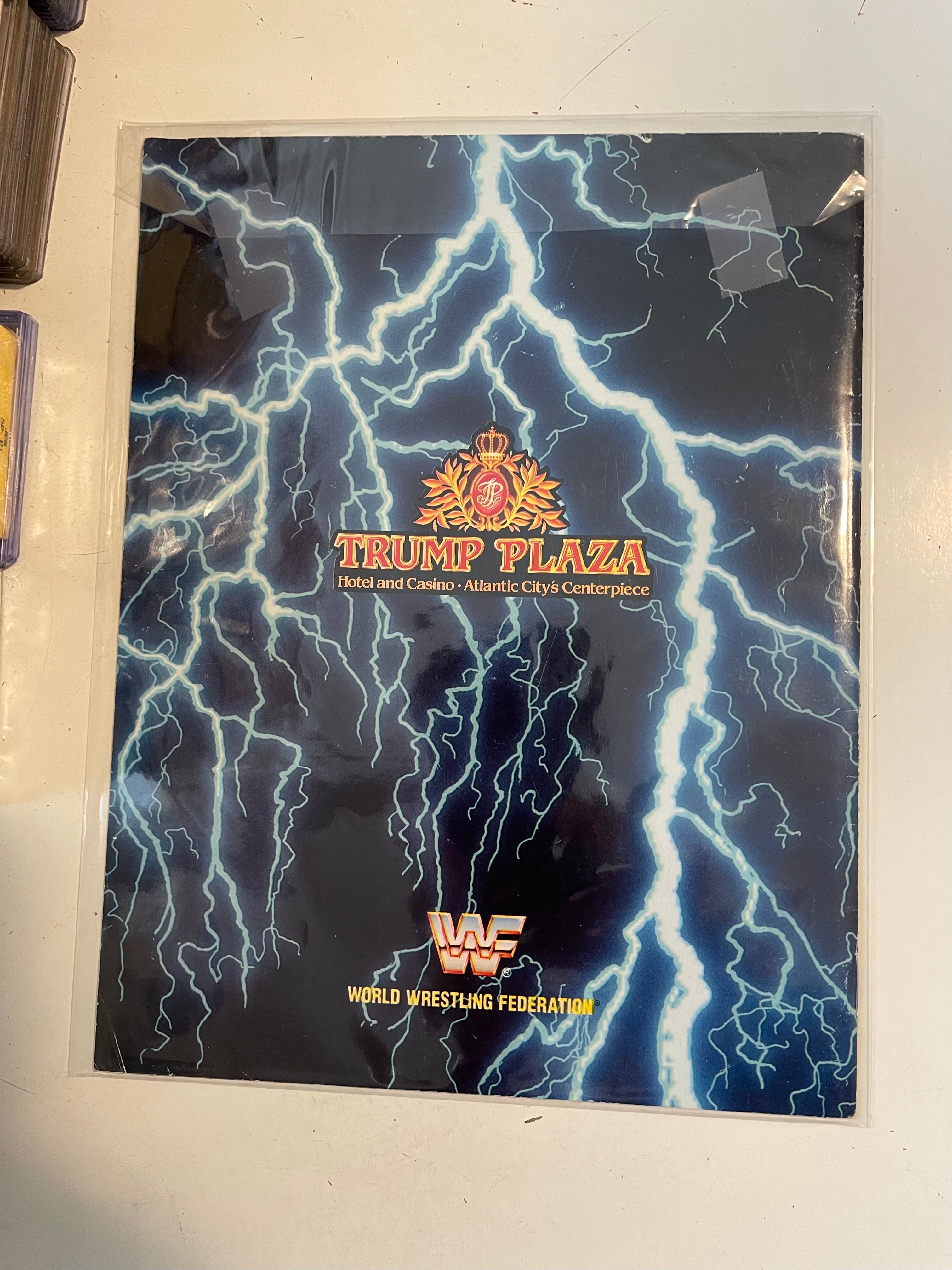 Wrestlemania 4 rare event program 1988