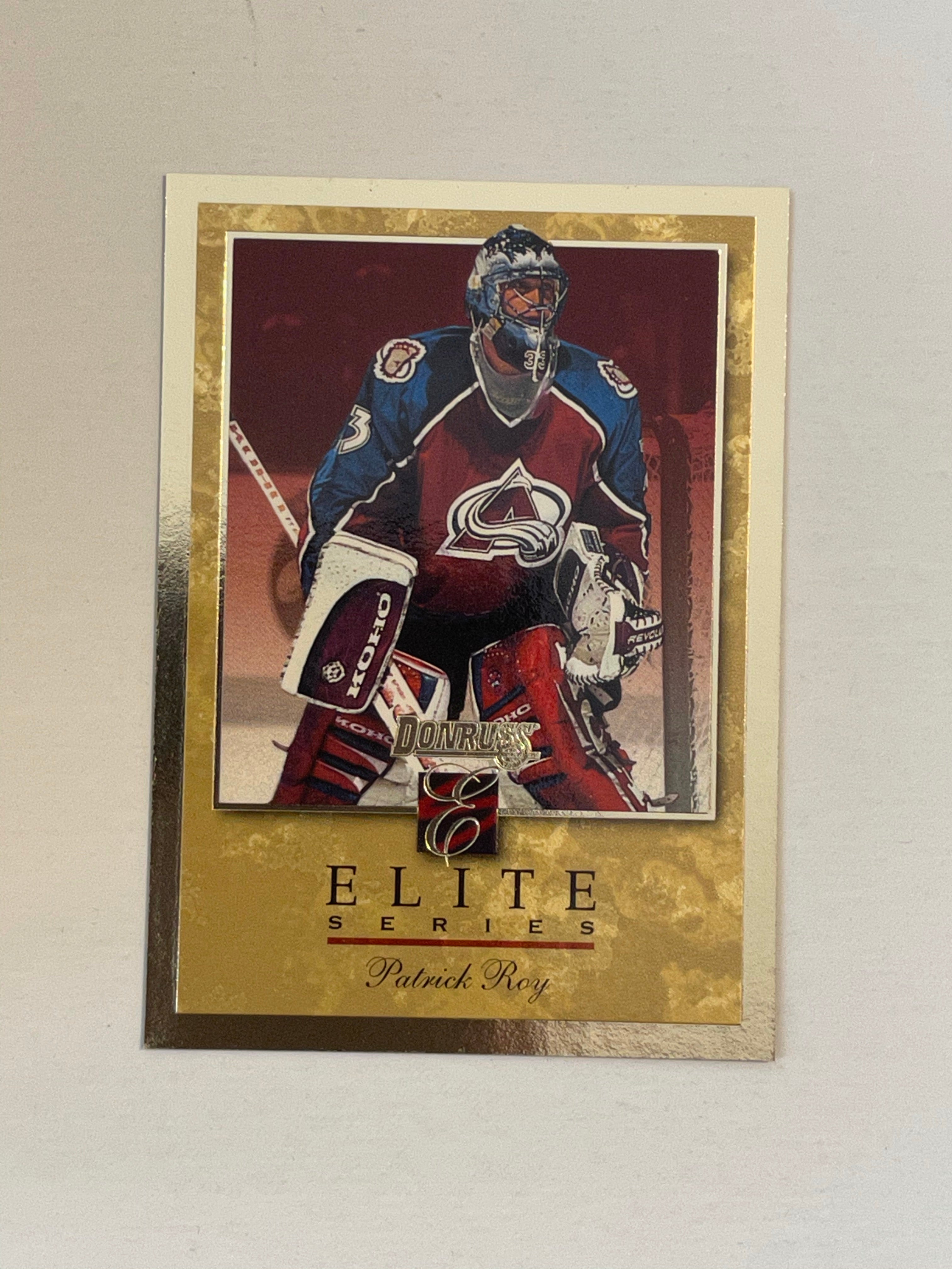 Patrick Roy Montreal Canadiens hockey rare Donruss Elite series insert card 1996