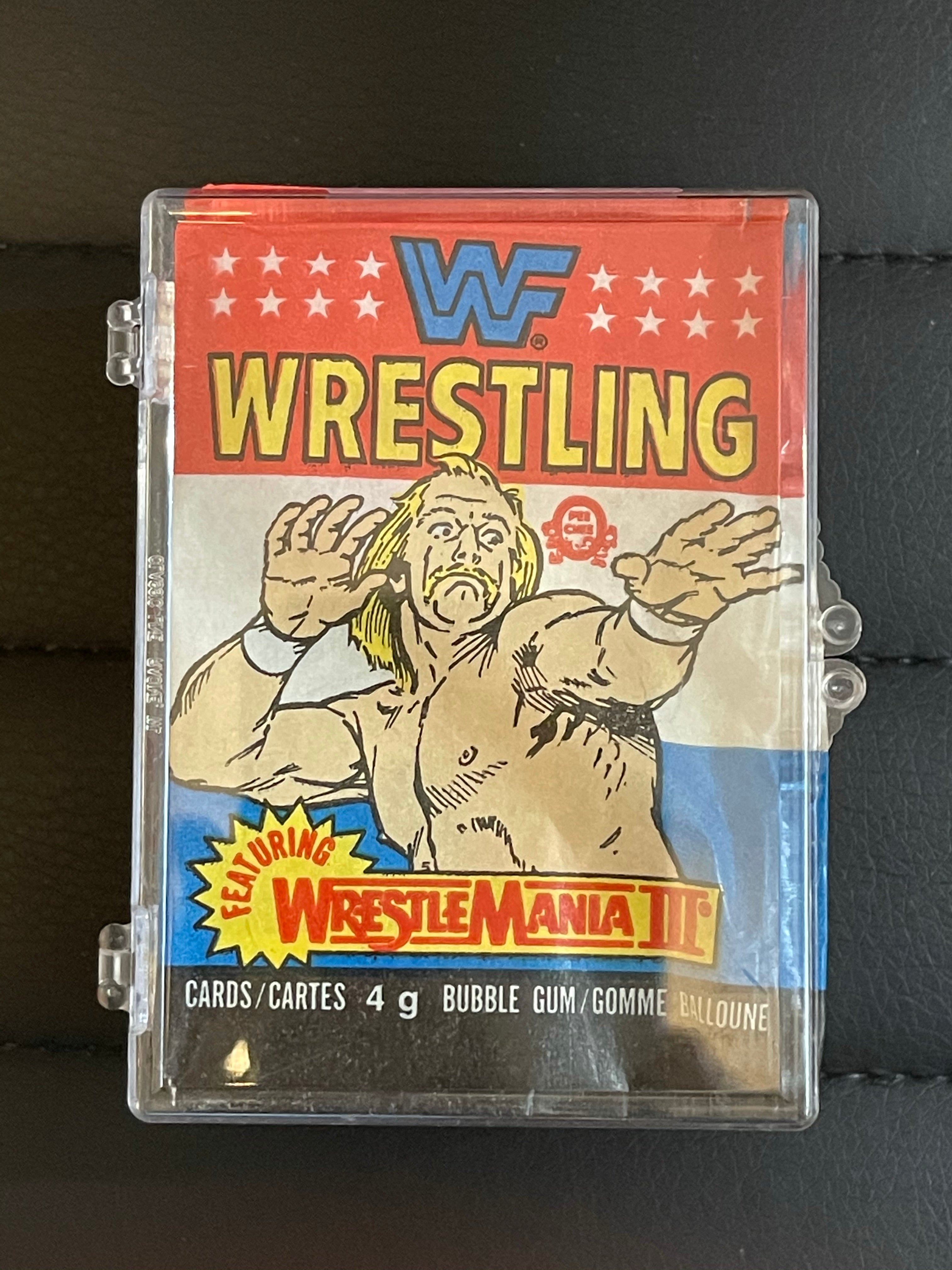 Wrestlemania 3 opc Canadian version rare cards set with wrapper 1987