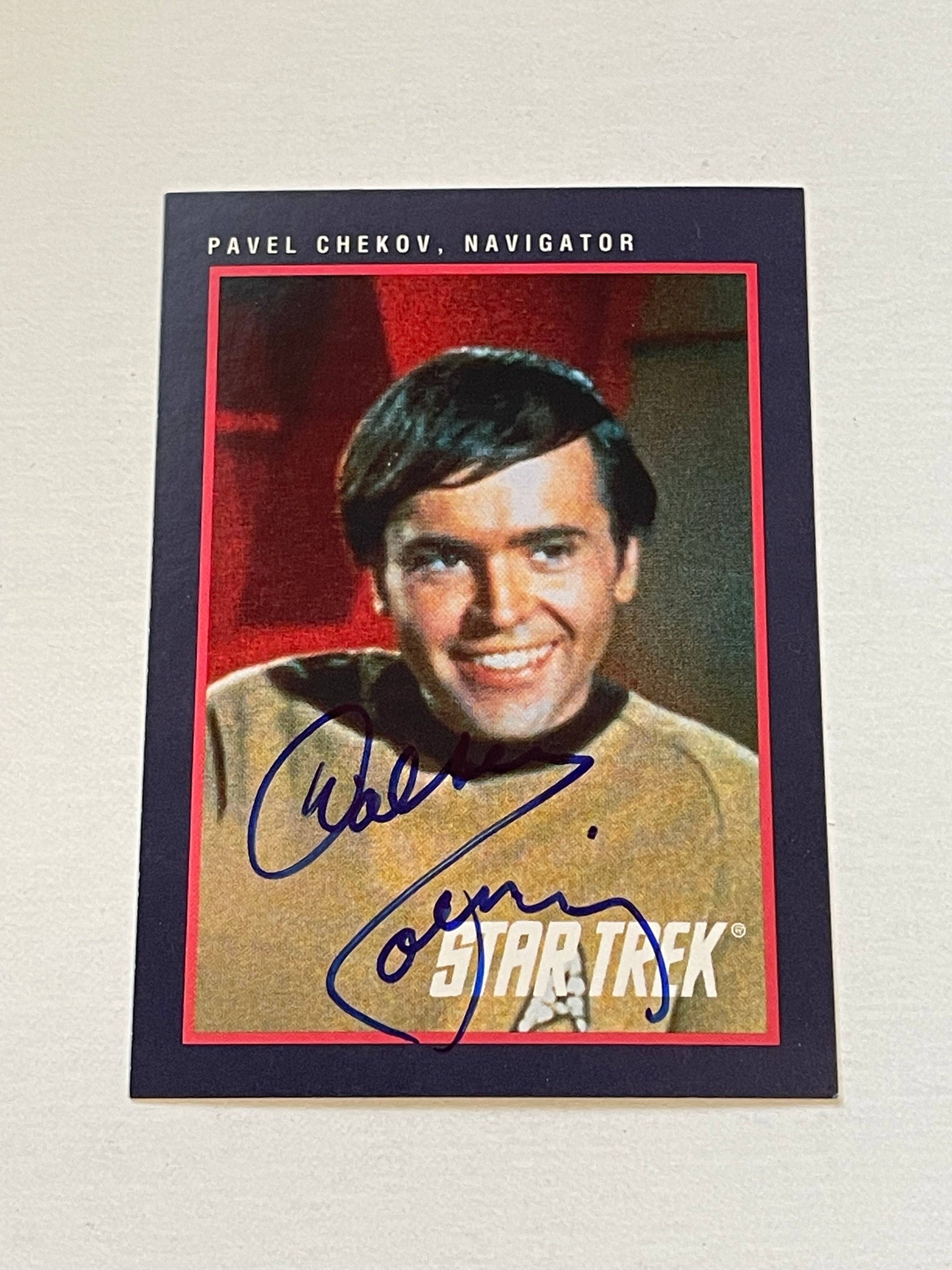 Star Trek Walter Koenig rare autograph card with COA