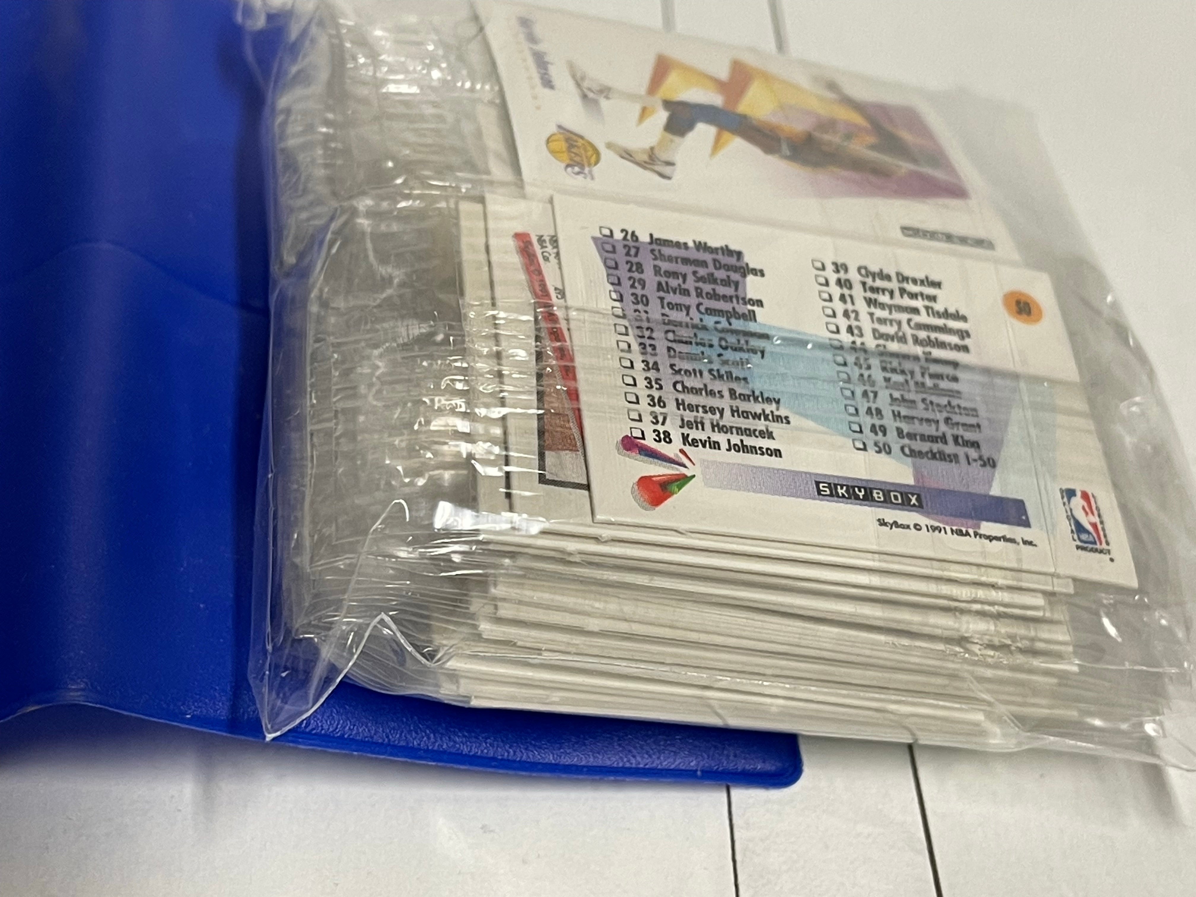 NBA Skybox Basketball Hostess Chips rare mini-cards factory sealed mint condition set with rare pouch 1991