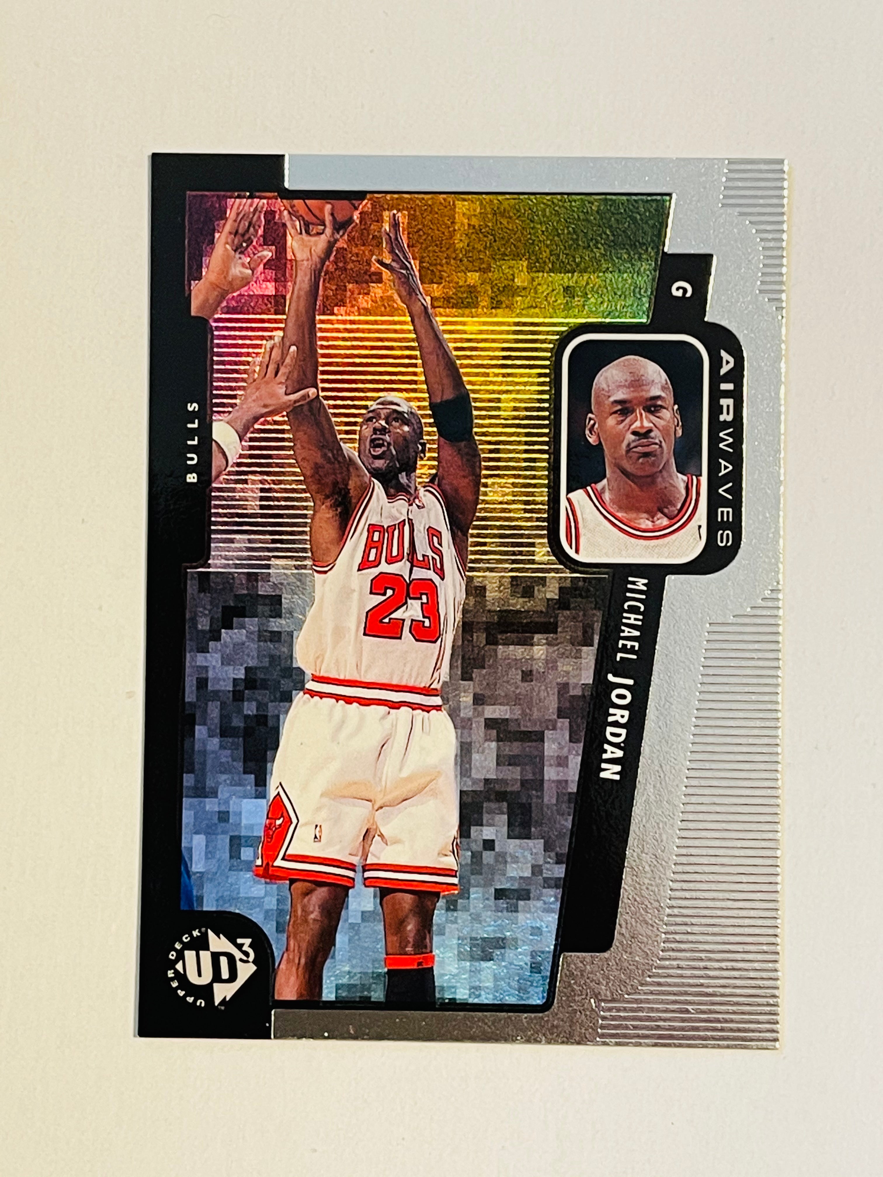 michael jordan rare basketball cards Michael Jordan rare Upper Deck UD3 foil promo card 1998