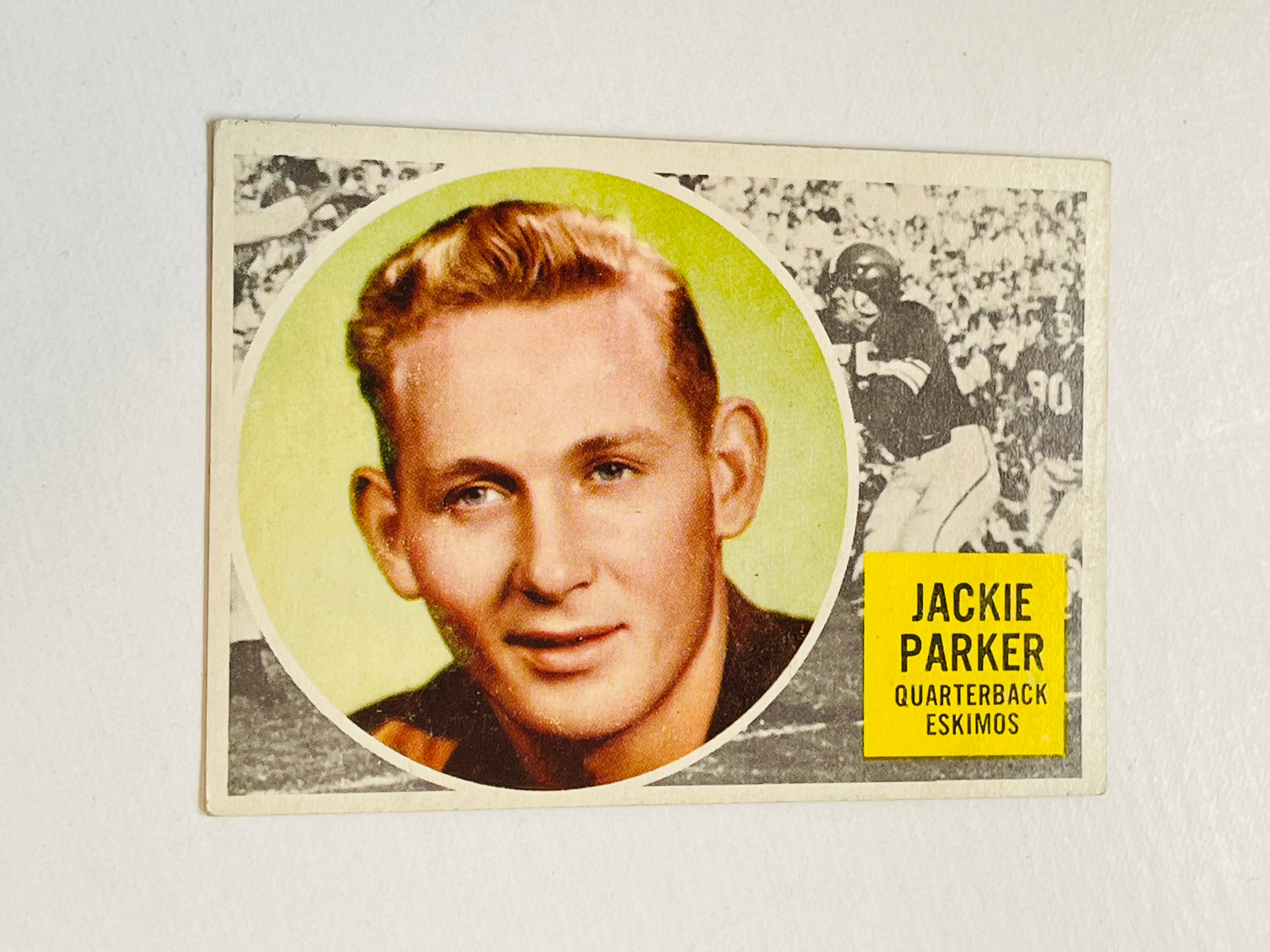 Jackie Parker CFL Topps football card 1960