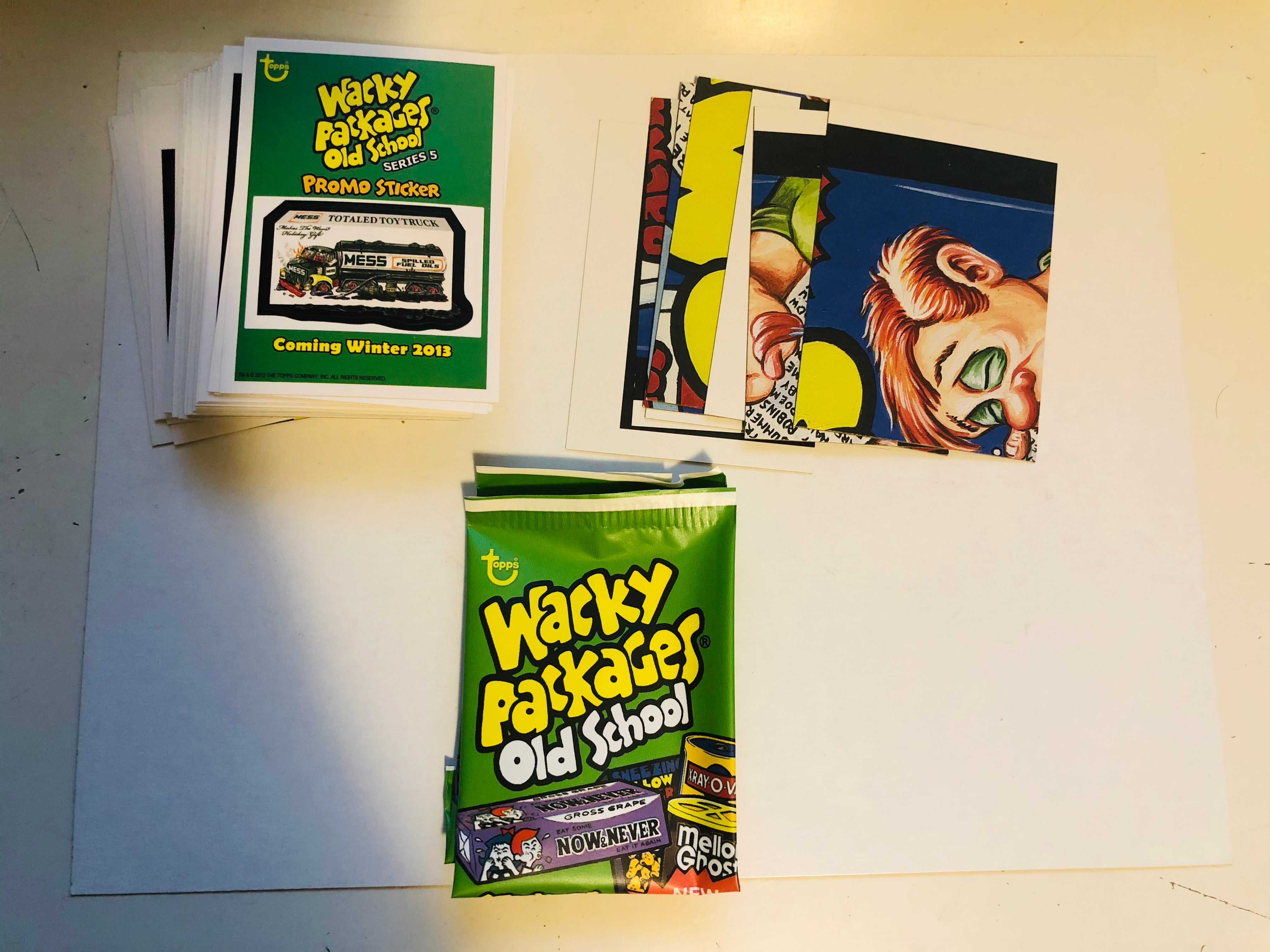 Wacky Packages old school stickers set 2013