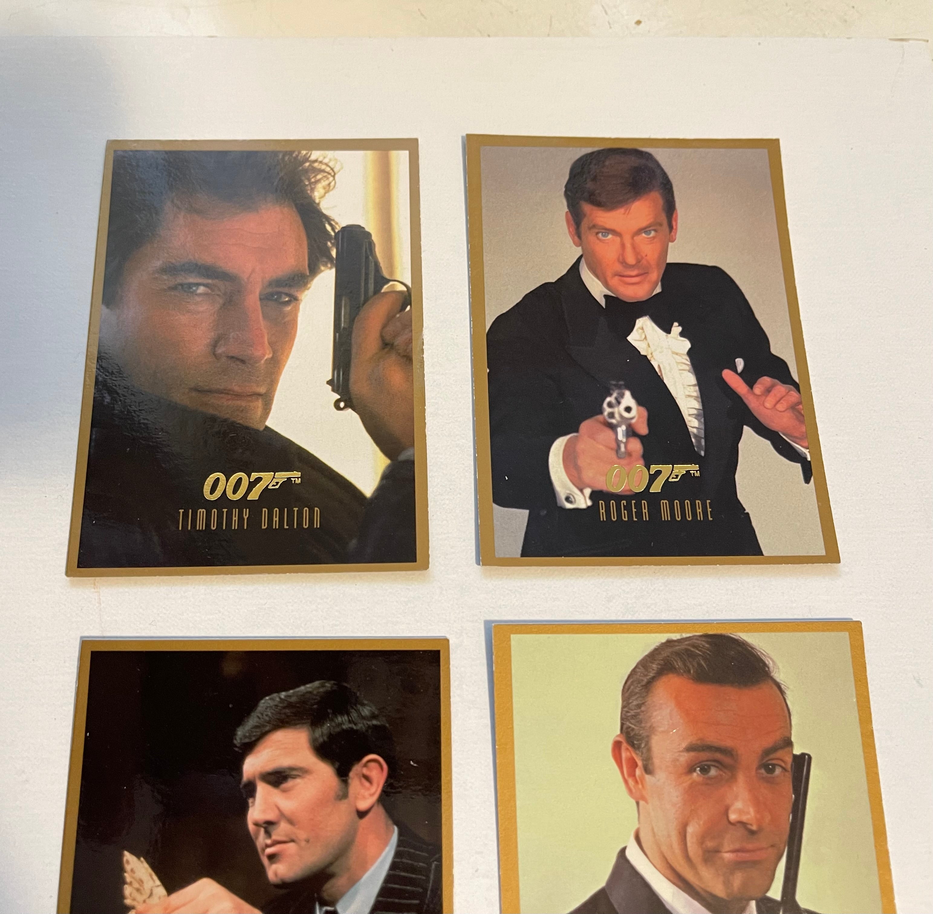 James Bond 4 Bonds rare special promo cards set 1990s