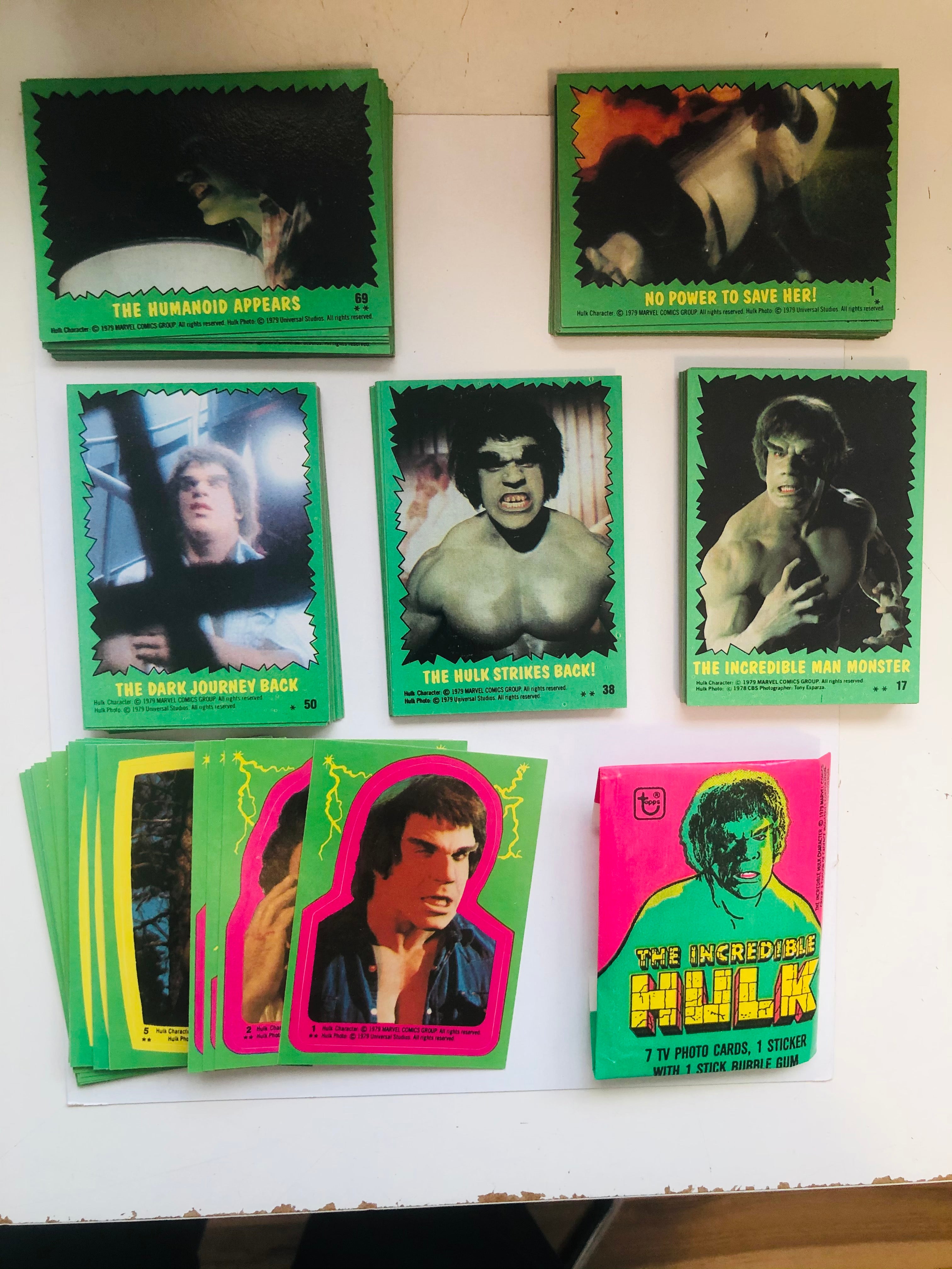 チャンピオン 1979 Incredible HULK picture card album ...