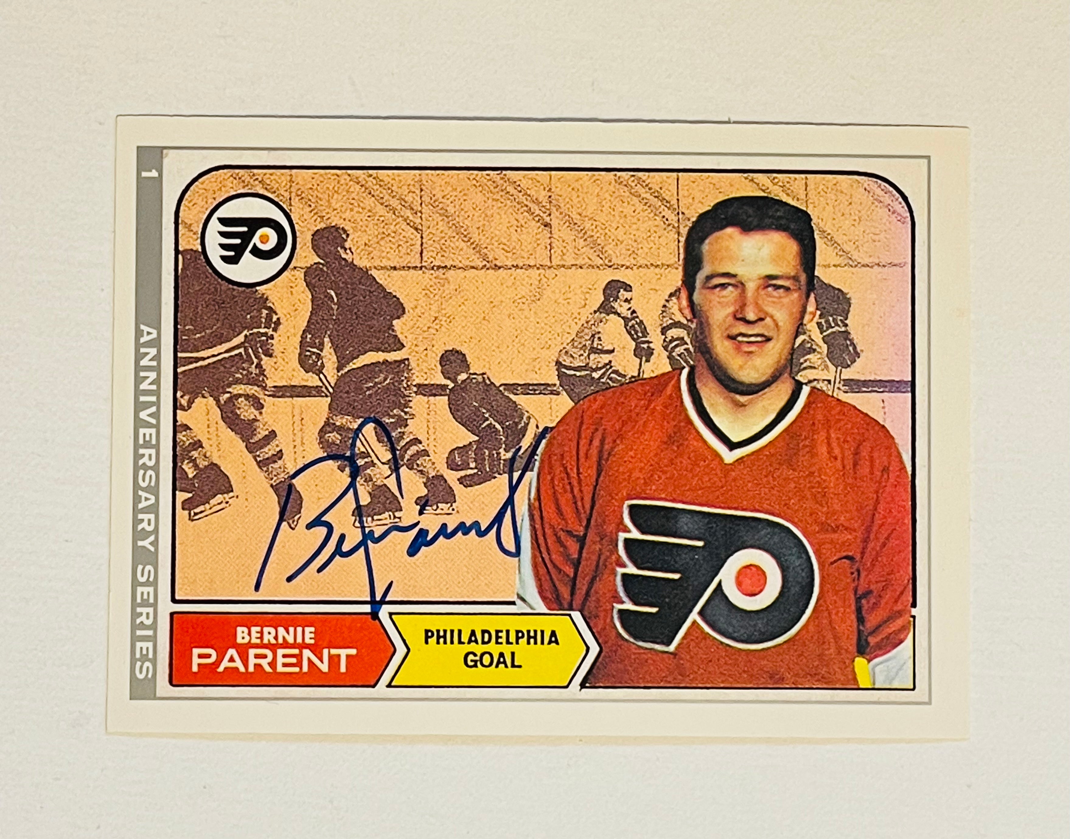 Bernie Parent hockey legend opc autograph card with COA 1992