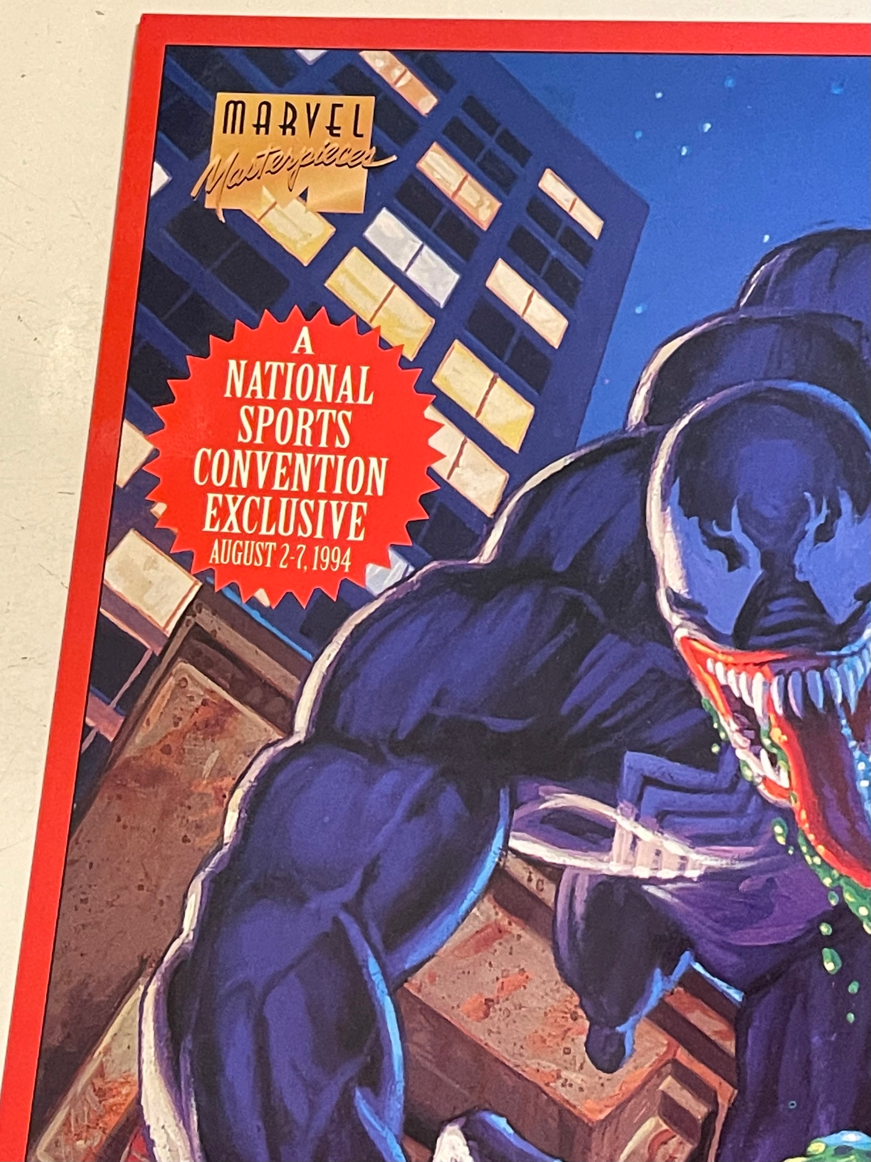 Marvel Masterpieces rare National convention issued uncut cards sheet 1994