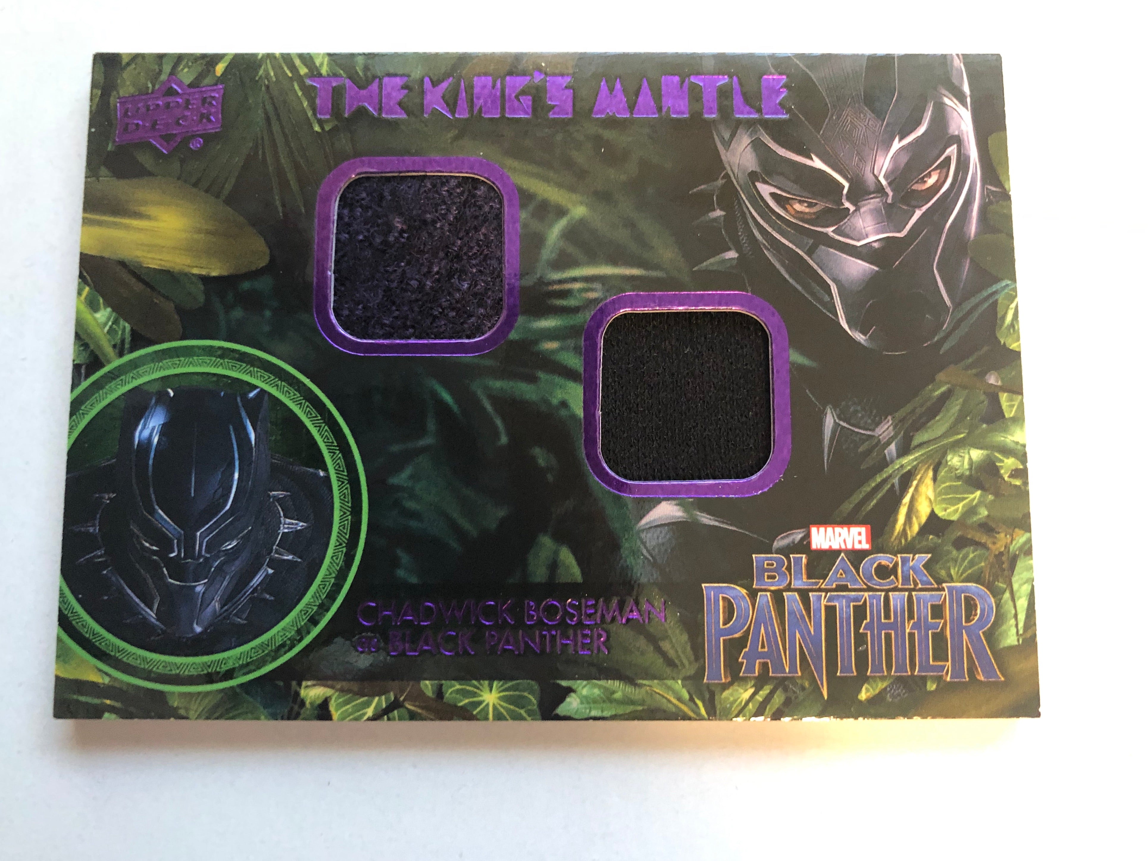 Black Panther movie rare double memorabilia insert card