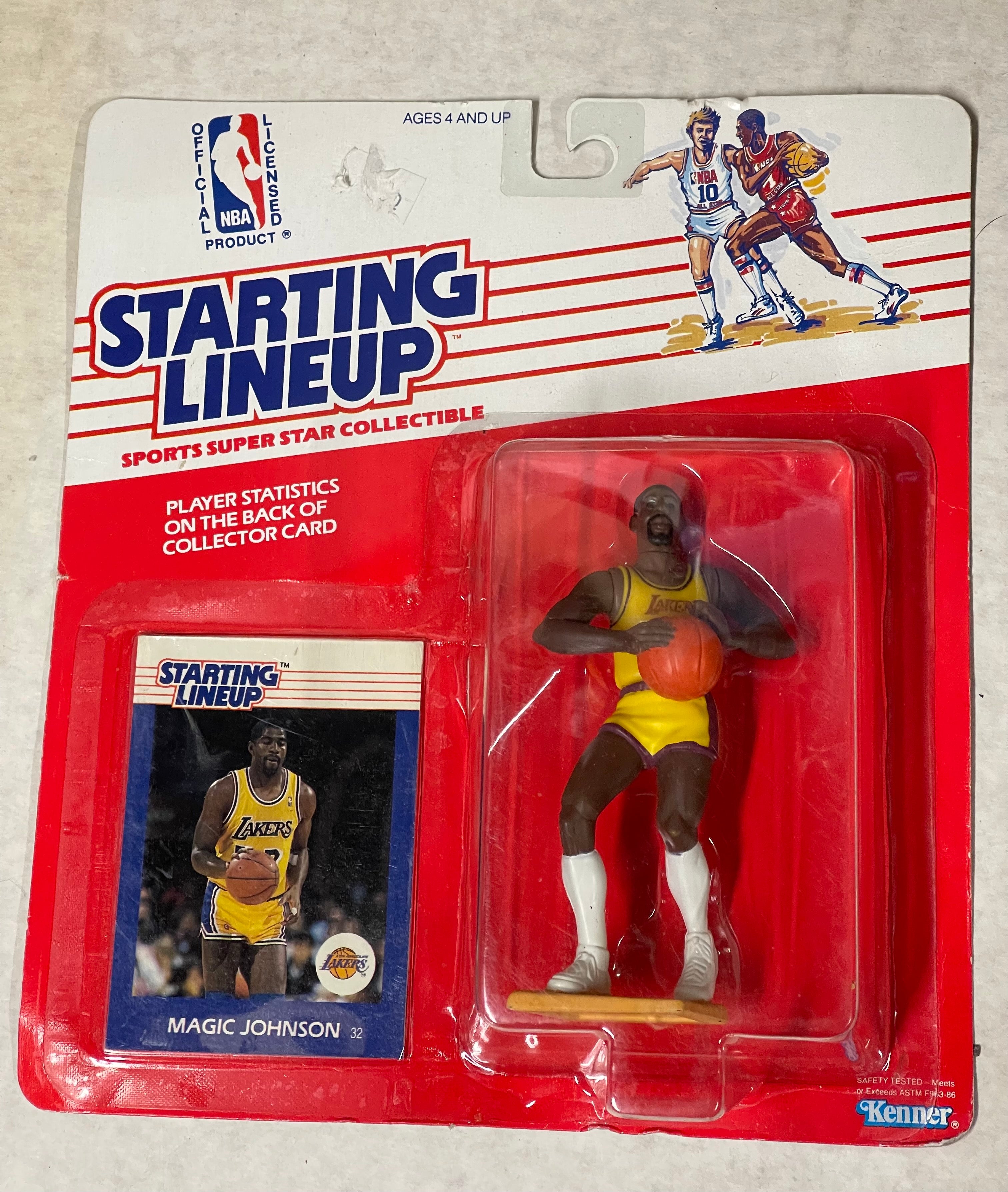 Magic Johnson Basketball Starting Lineup factory sealed figure with ca