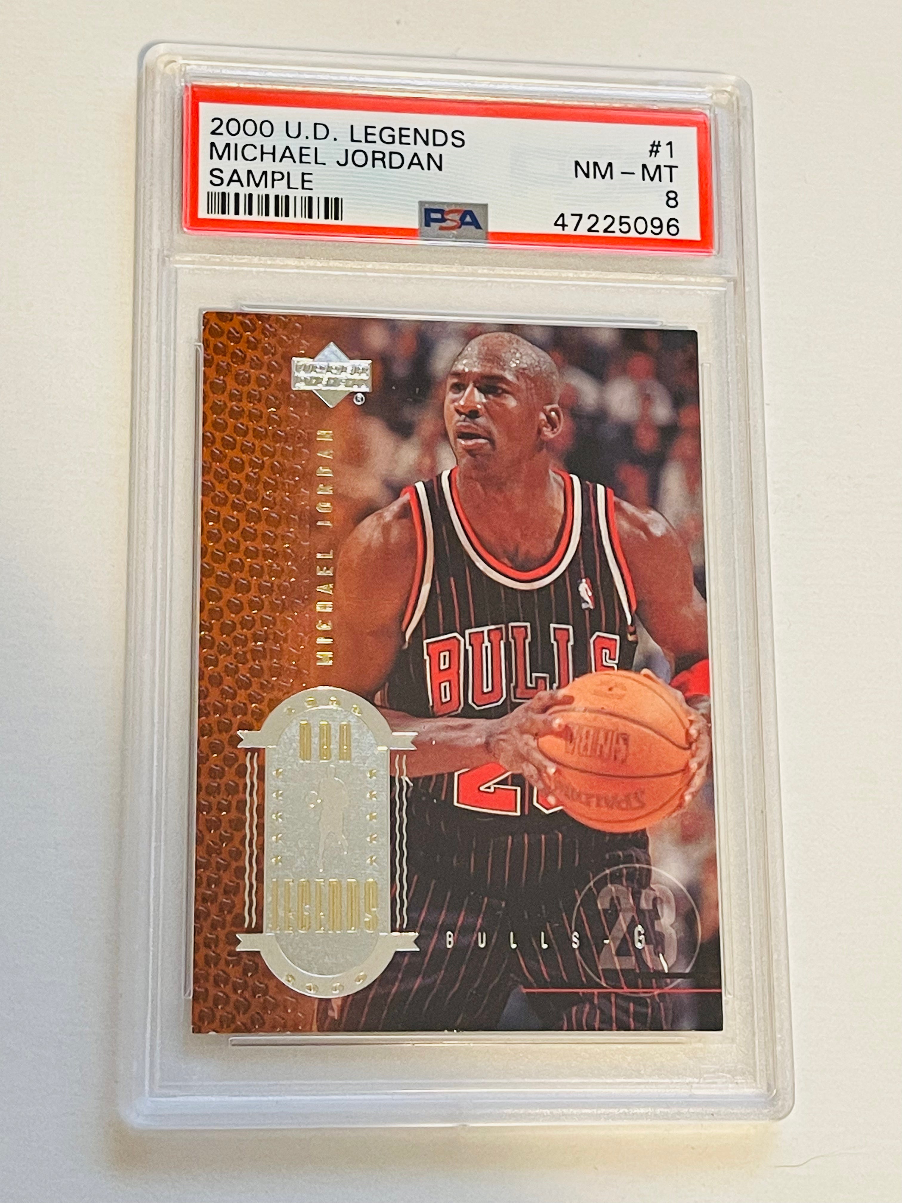 Michael Jordan UD Century Legends PSA 8 sample card 2000