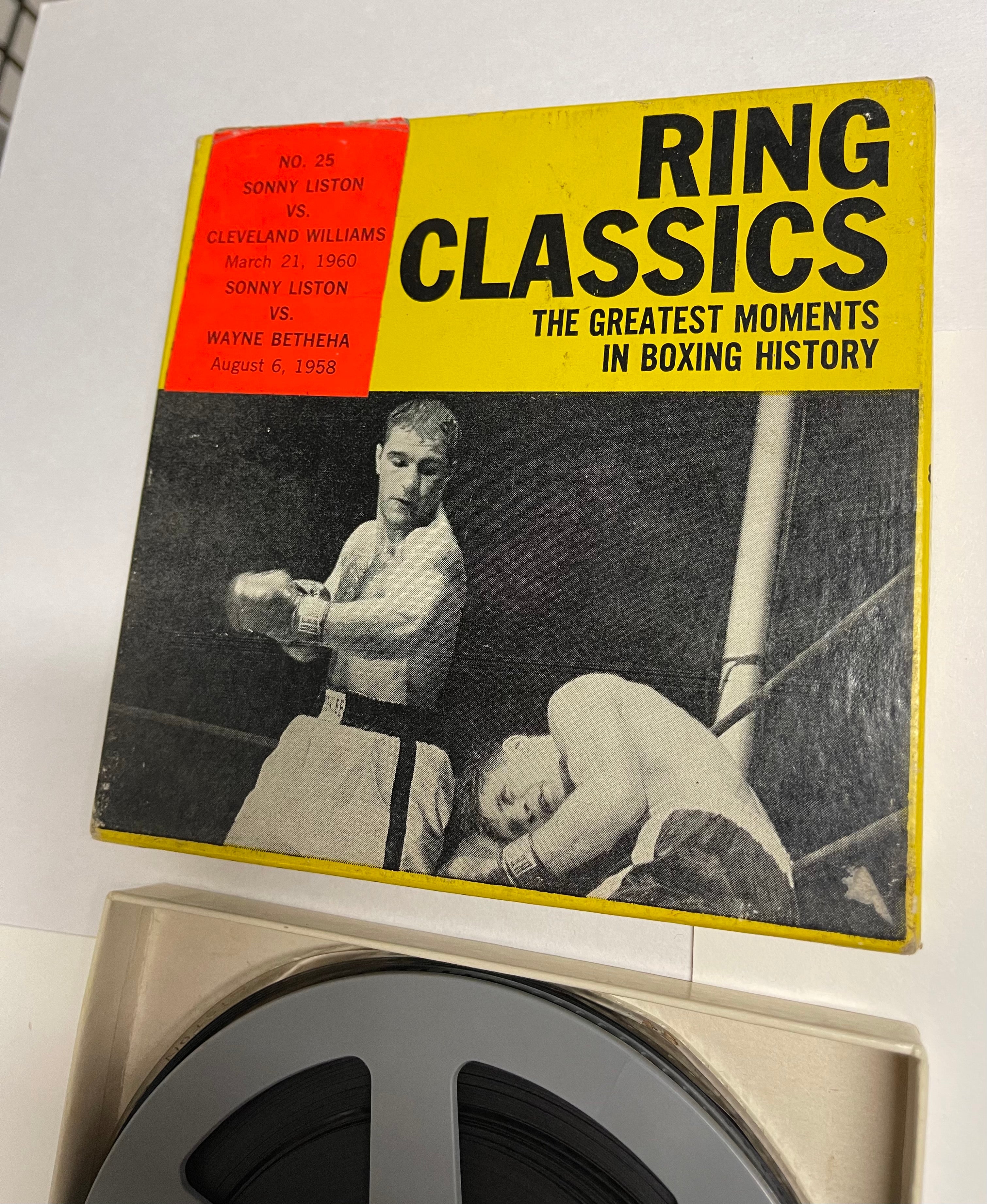 Sonny Liston vs rare Boxing matches super 8 film reel 1970s