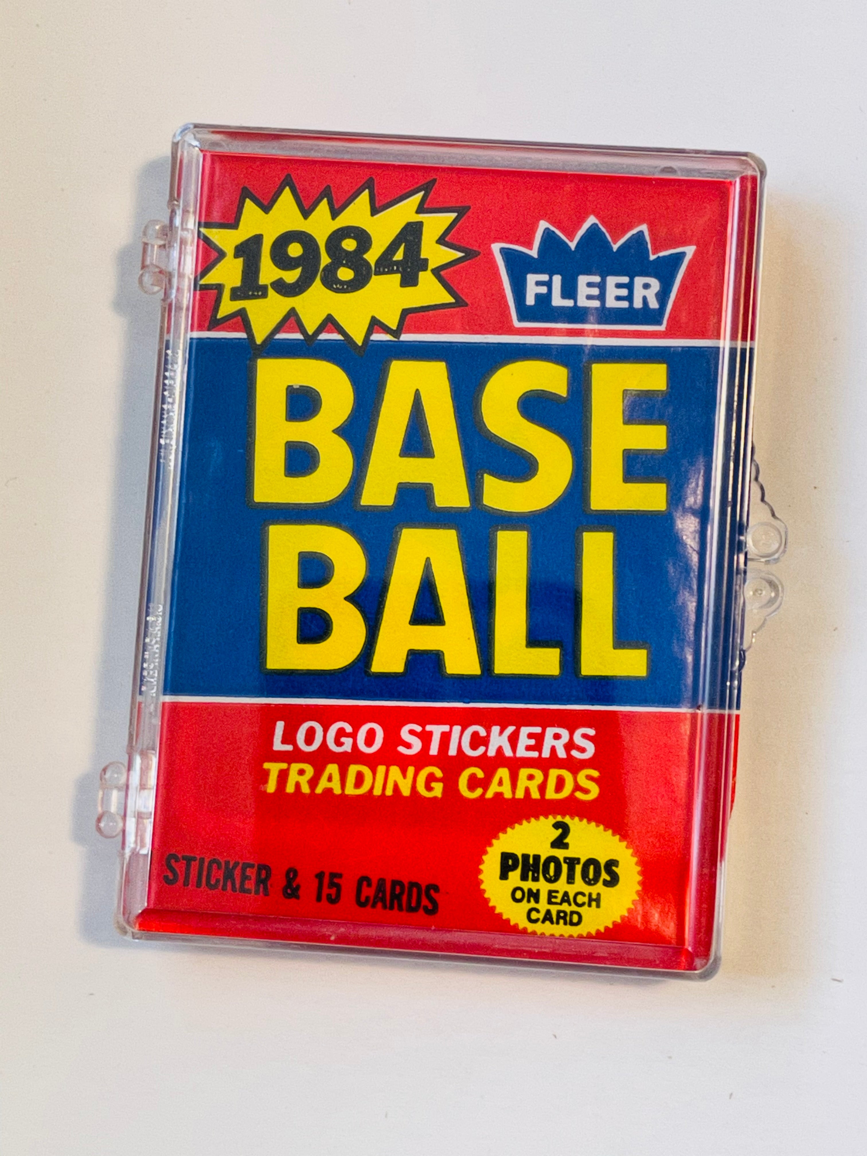 rare fleer baseball cards 1984 Fleer baseball cards rare sealed pack