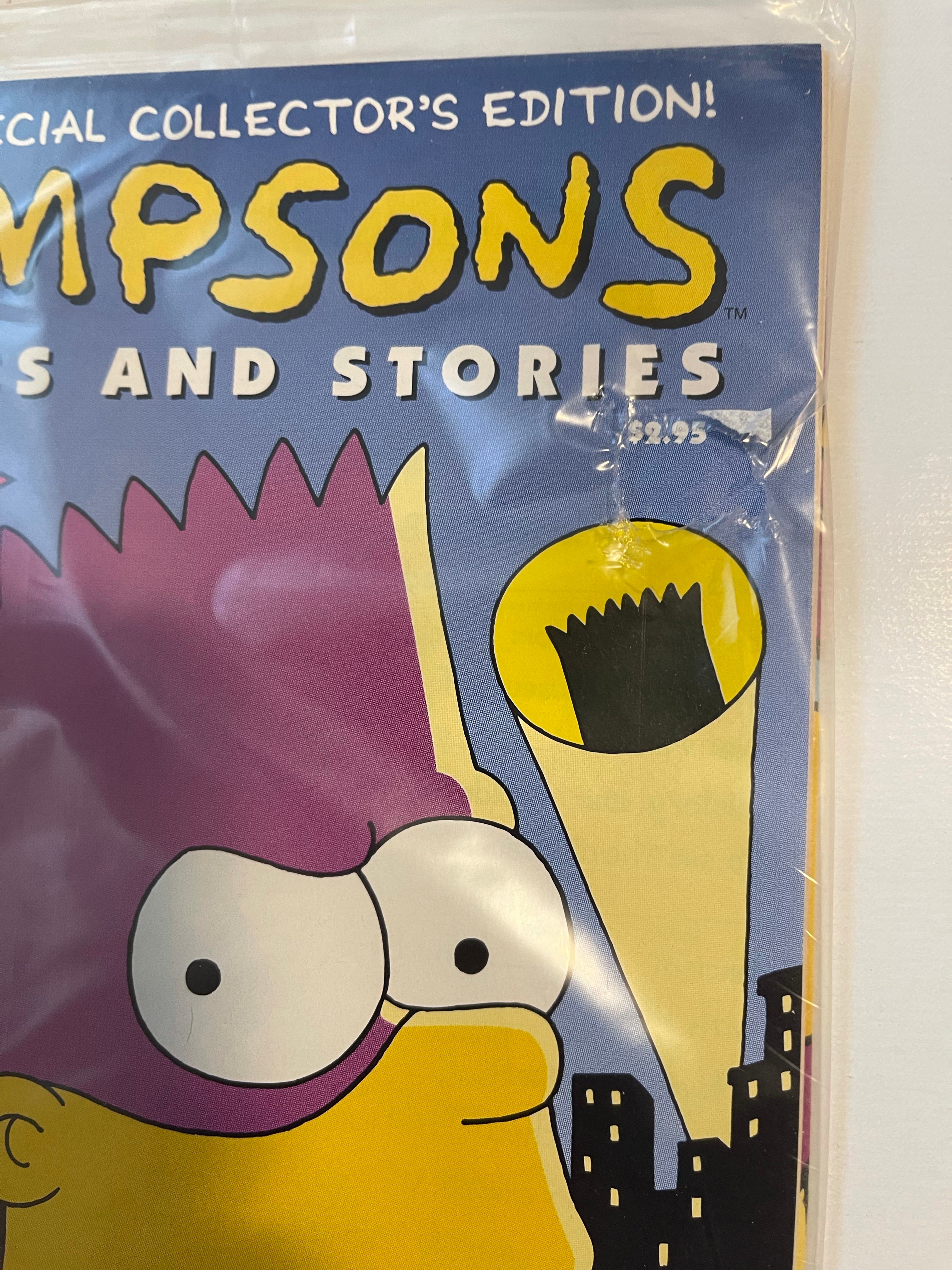 Simpsons #1 comic with poster in factory sealed bag 1990s