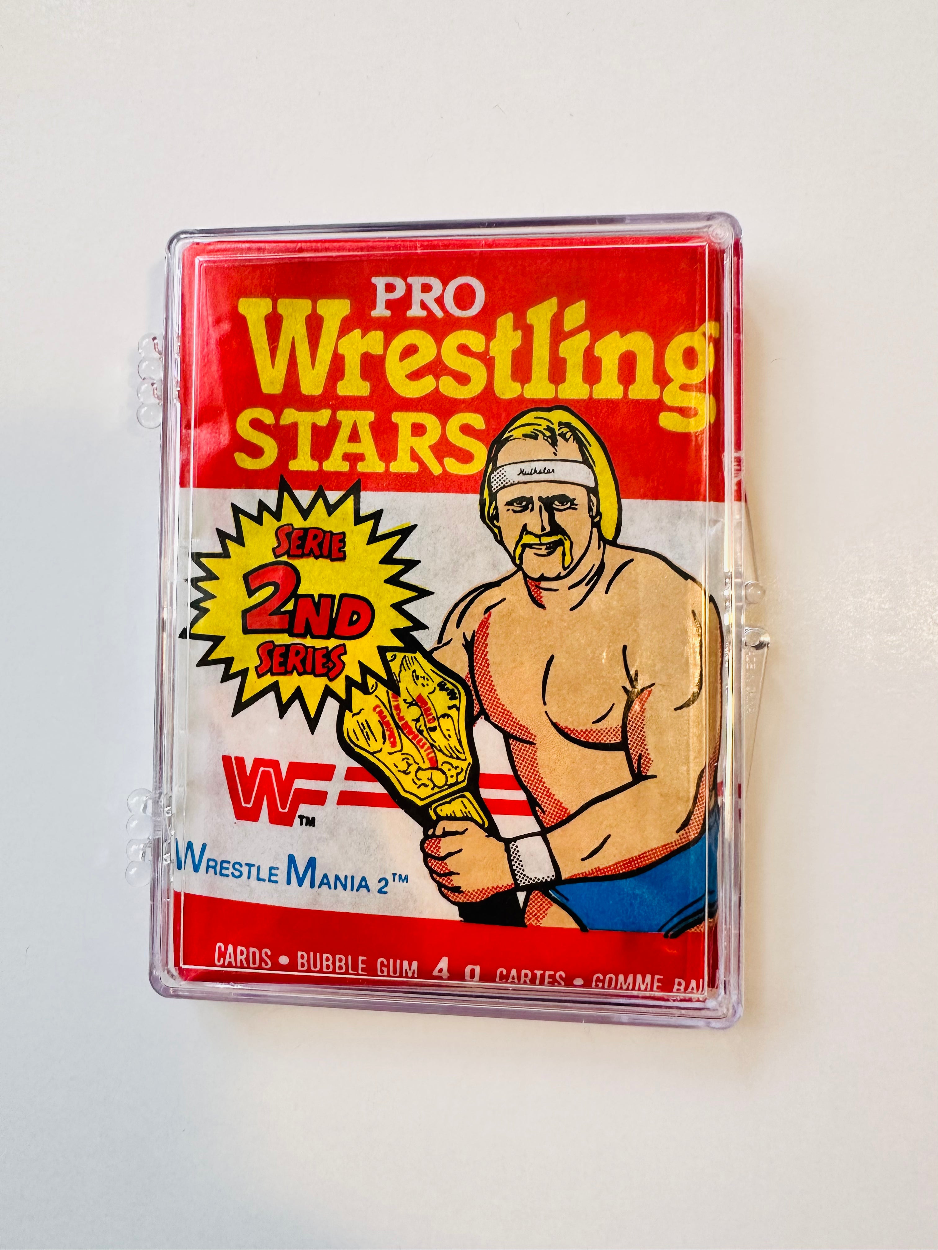 Wrestling Opc Canadian rare series 2 sealed cards pack 1985