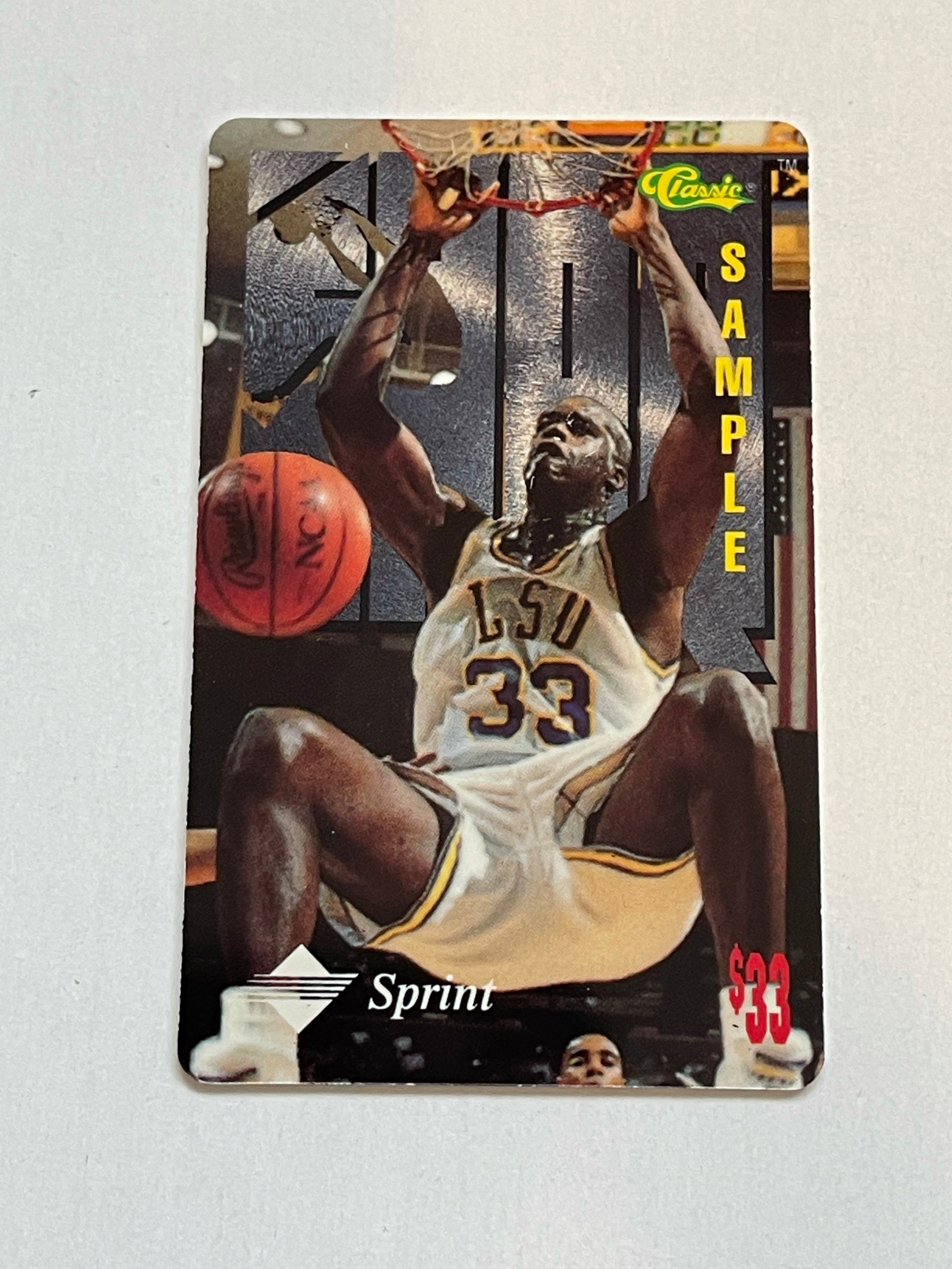 Shaq O’Neal Classic sample phone card 1996