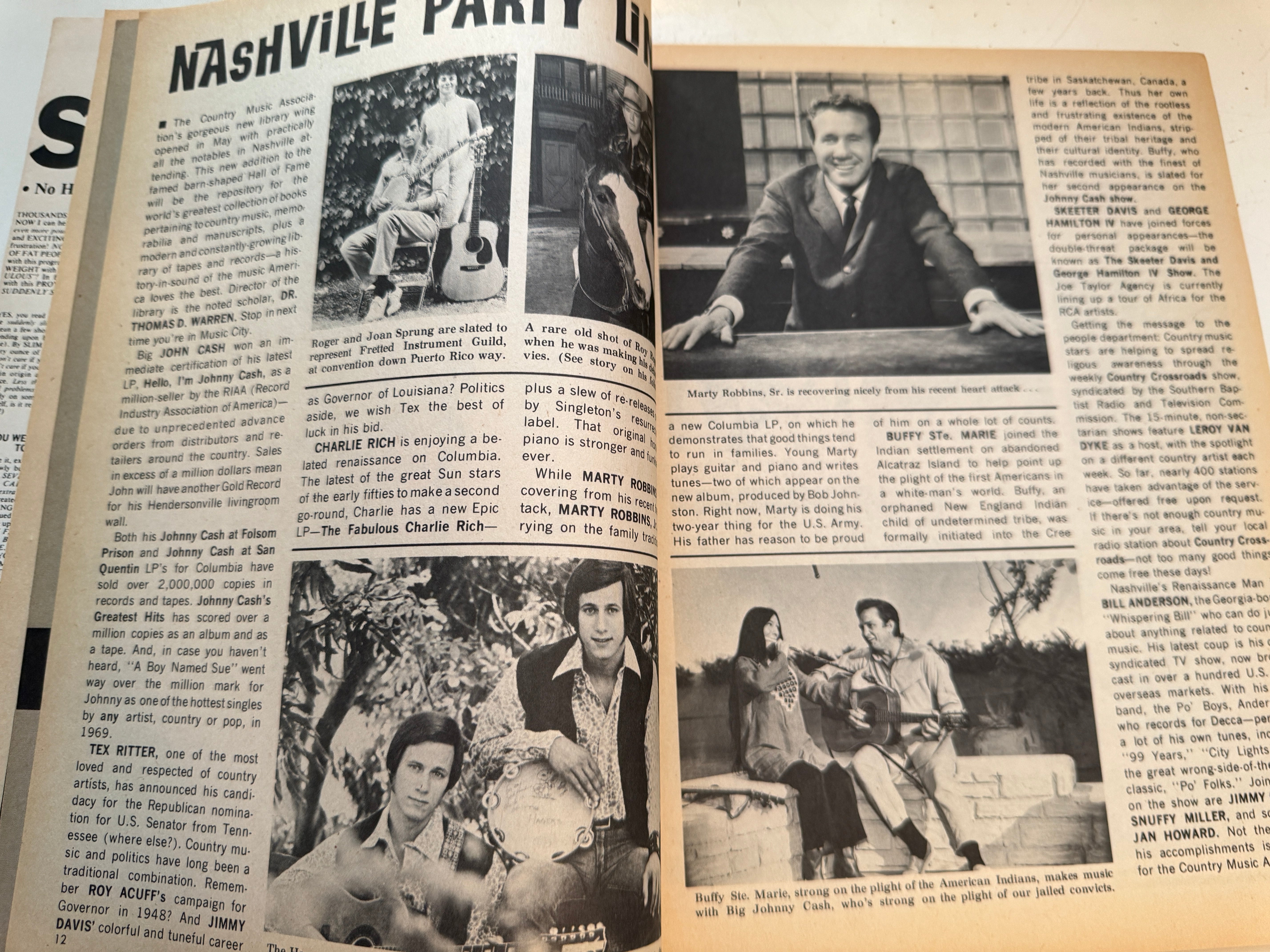Country western music magazine 1970