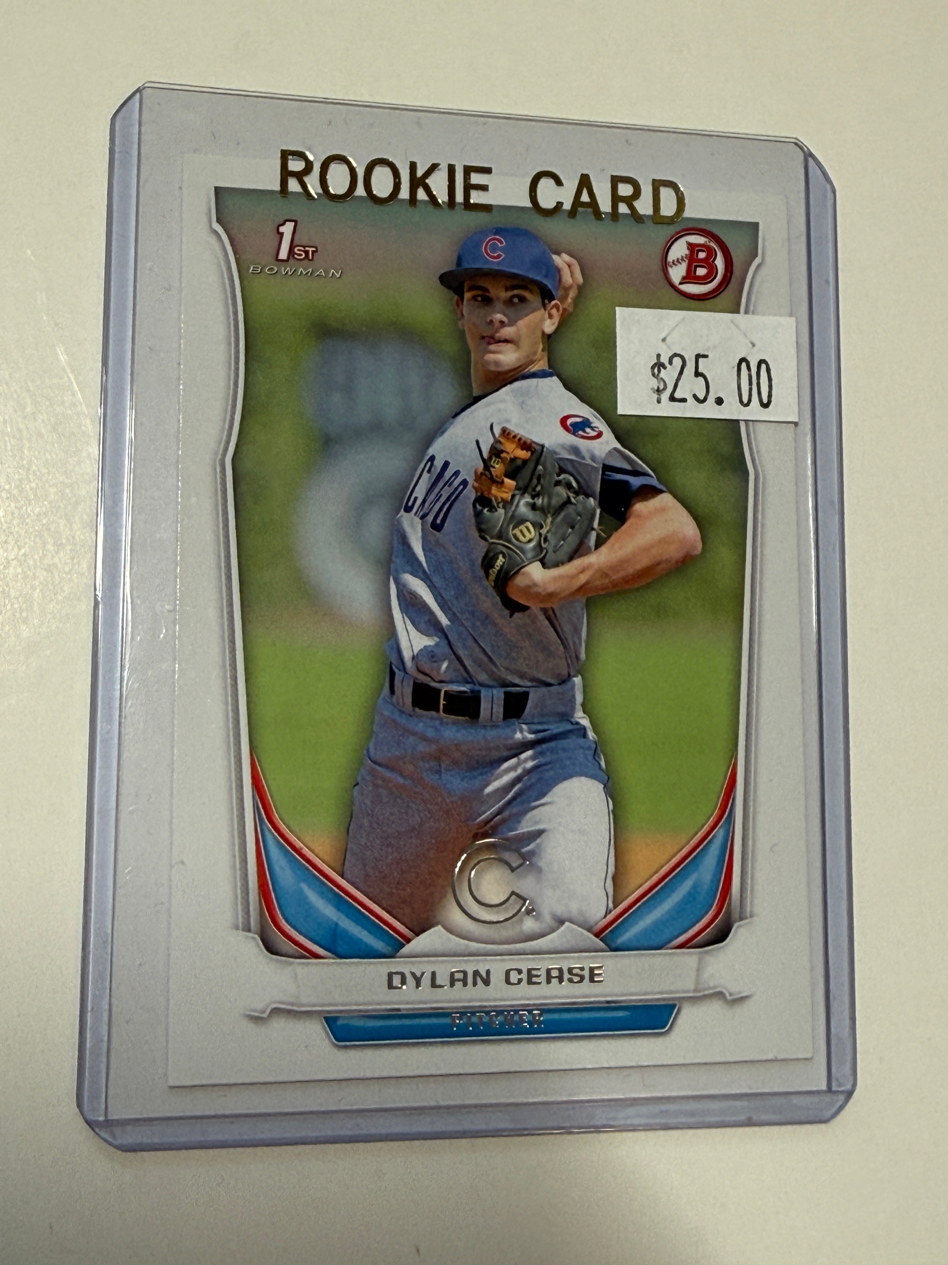 Blue jays Dylan Cease rookie baseball card