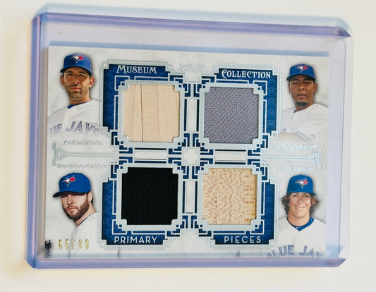 Toronto Blue Jays baseball rare quad memorabilia insert card