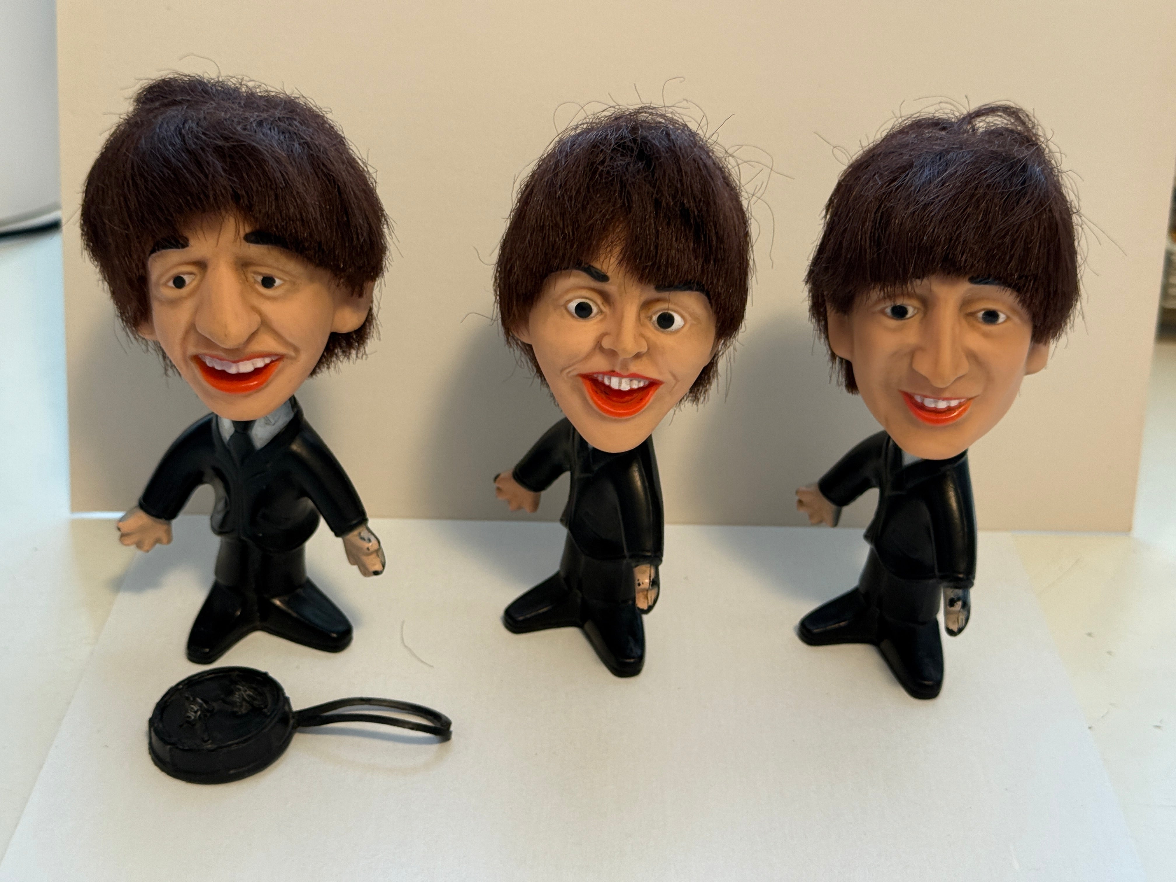 Beatles three hardbody Remco vintage dolls 1964