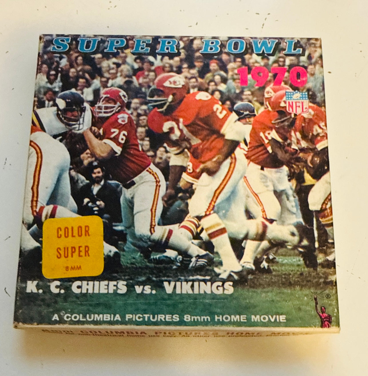 Super Bowl football game  rare super 8 film reel inbox 1970
