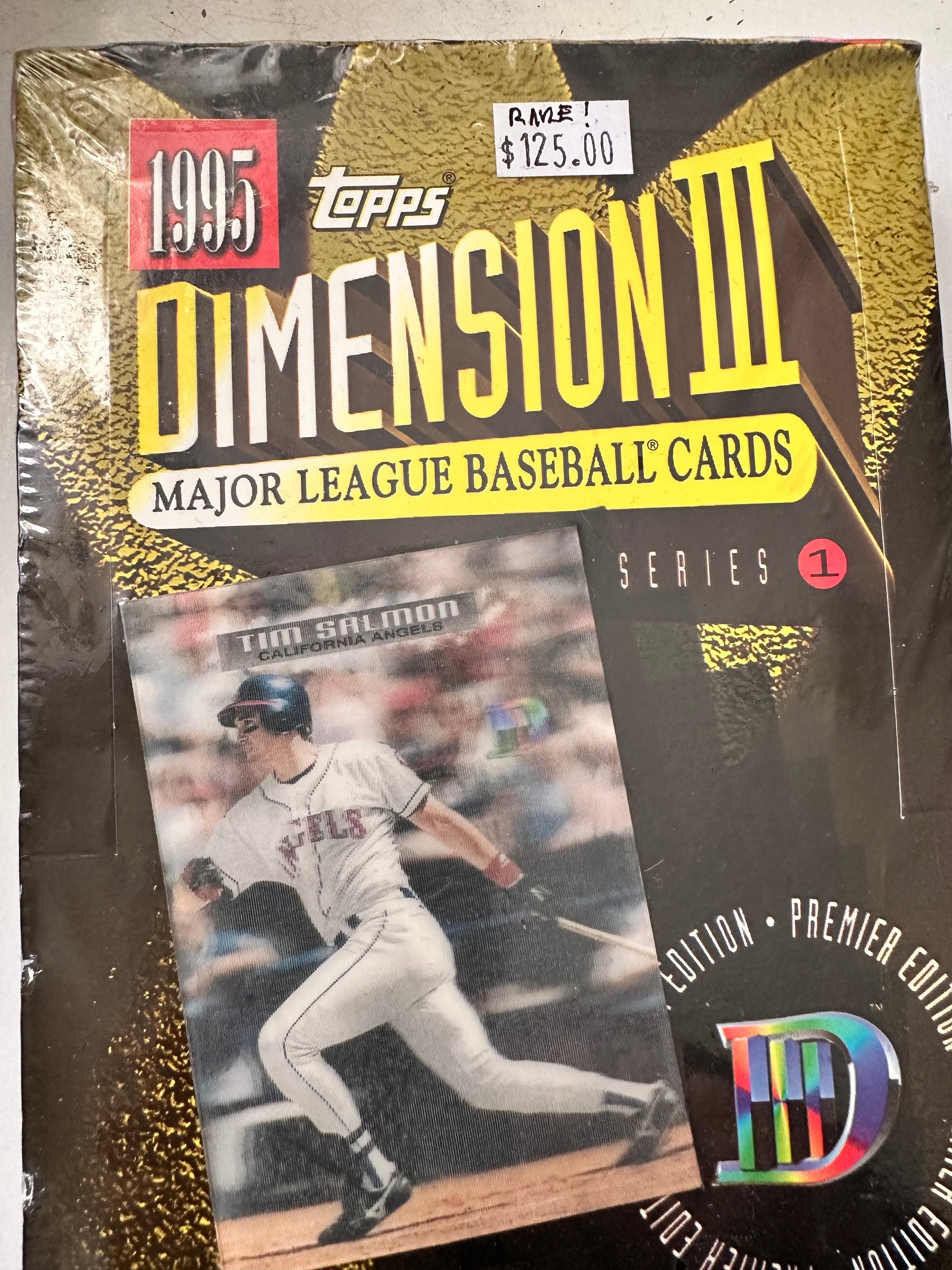 1995 Topps Dimensions 3 factory sealed baseball card box