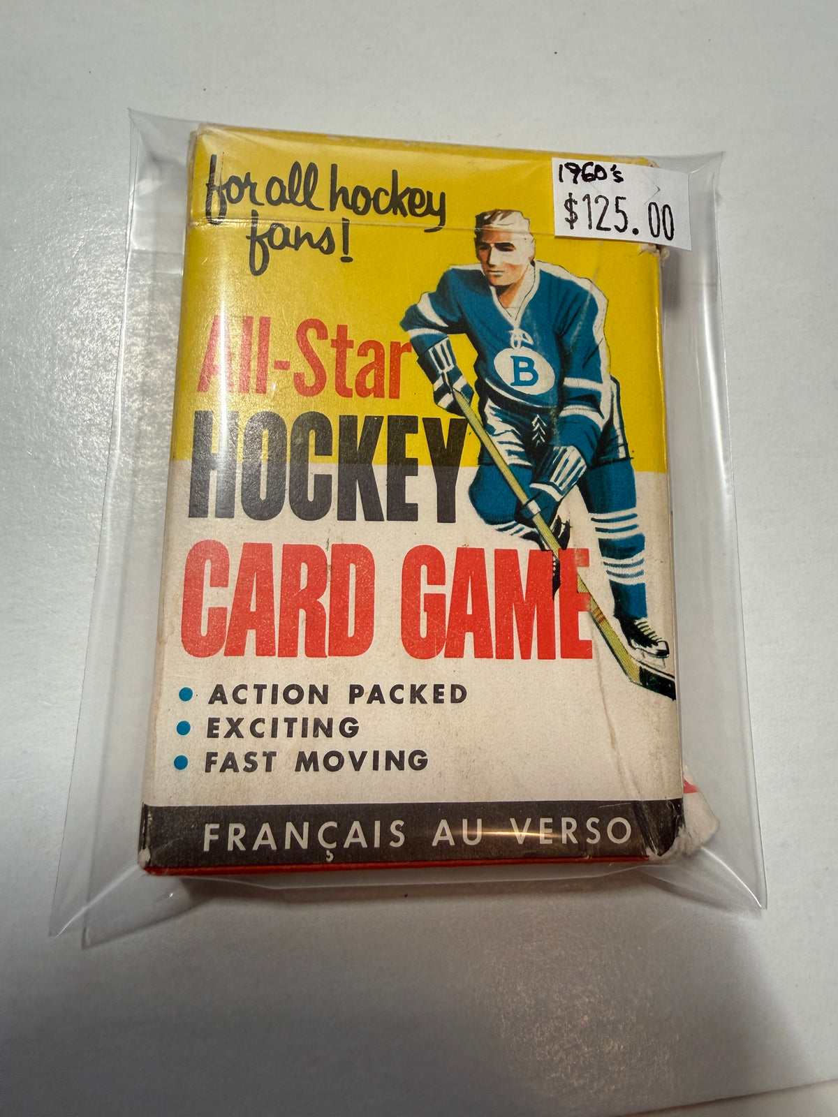 1960’s All Star hockey rare complete game cards deck