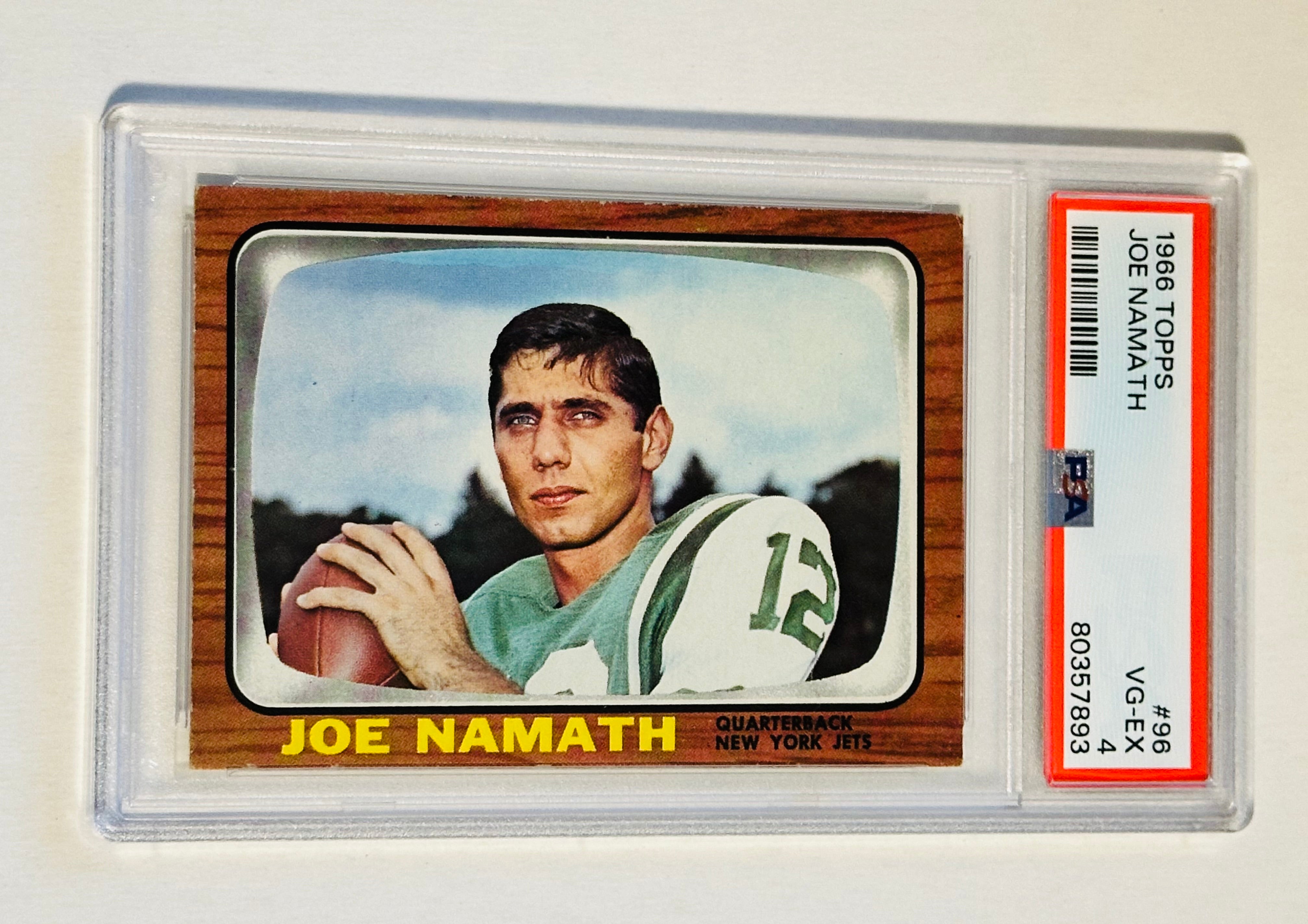 1966 Topps Joe Namath PSA 4 rare 2nd year graded football card